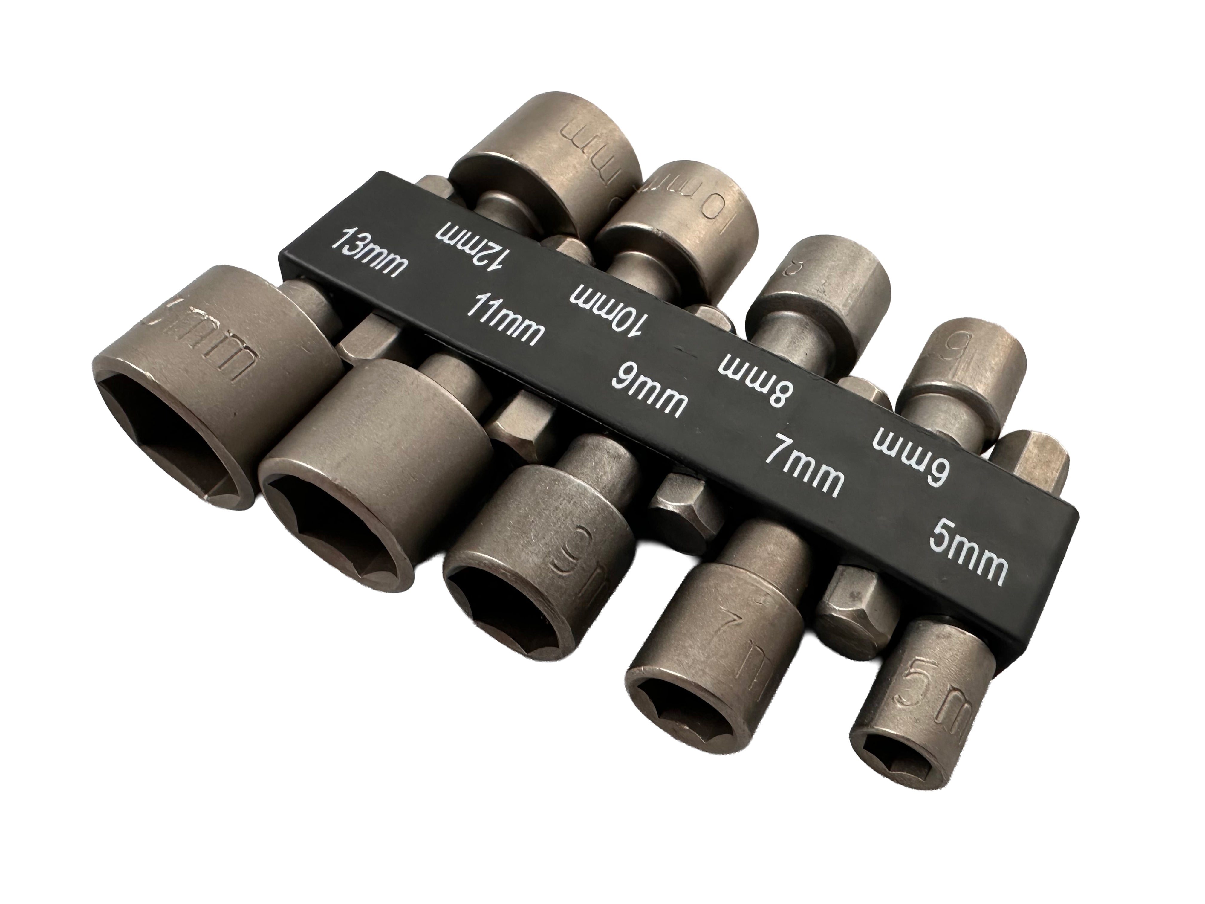 Set di chiavi a bussola, adattatore per dadi, set di adattatori esagonali, trapani, dadi, adattatore bit, slot per trapano o avvitatore senza fili, 5-13 mm Gebo Tools