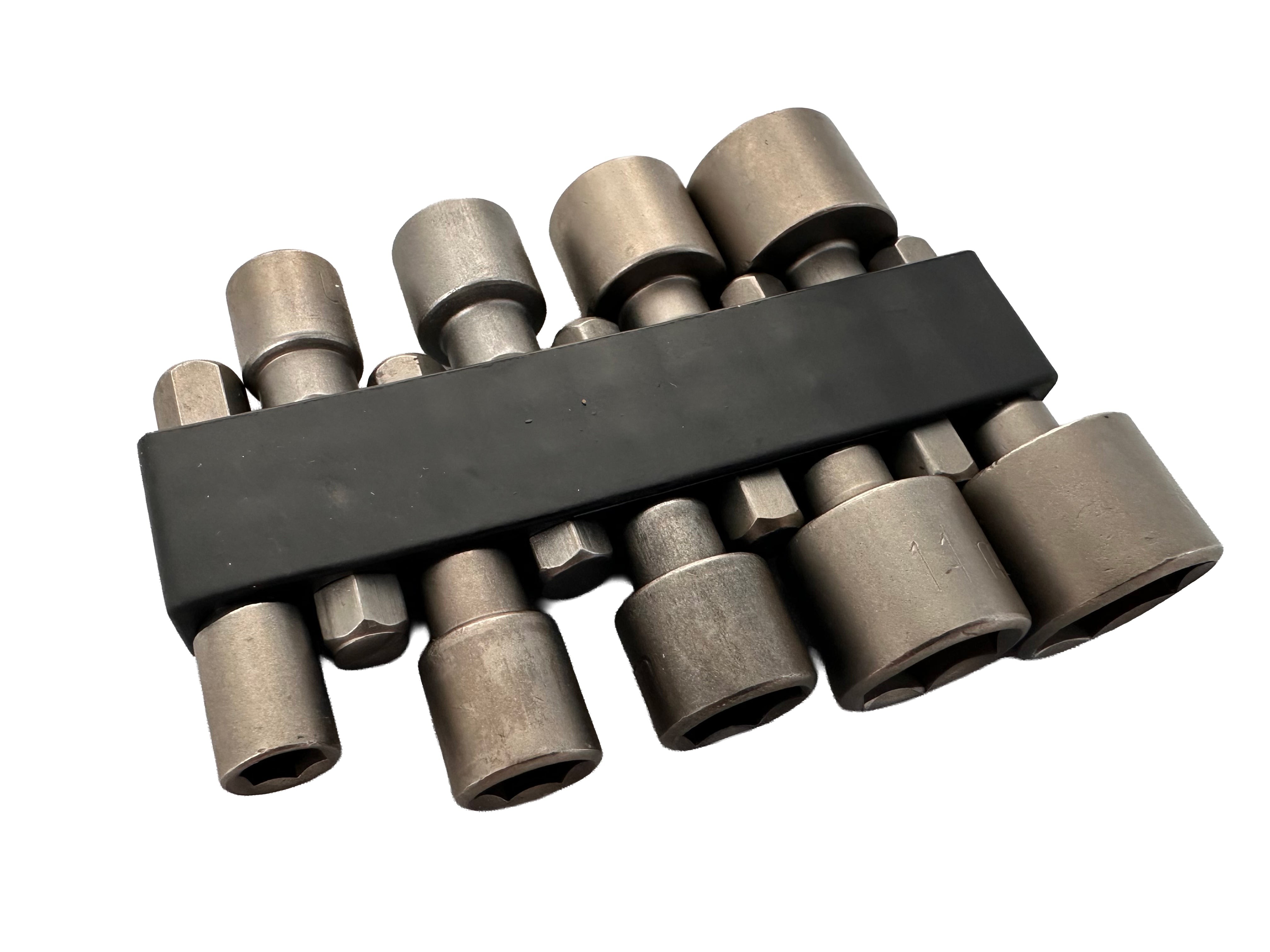 Set di chiavi a bussola, adattatore per dadi, set di adattatori esagonali, trapani, dadi, adattatore bit, slot per trapano o avvitatore senza fili, 5-13 mm Gebo Tools