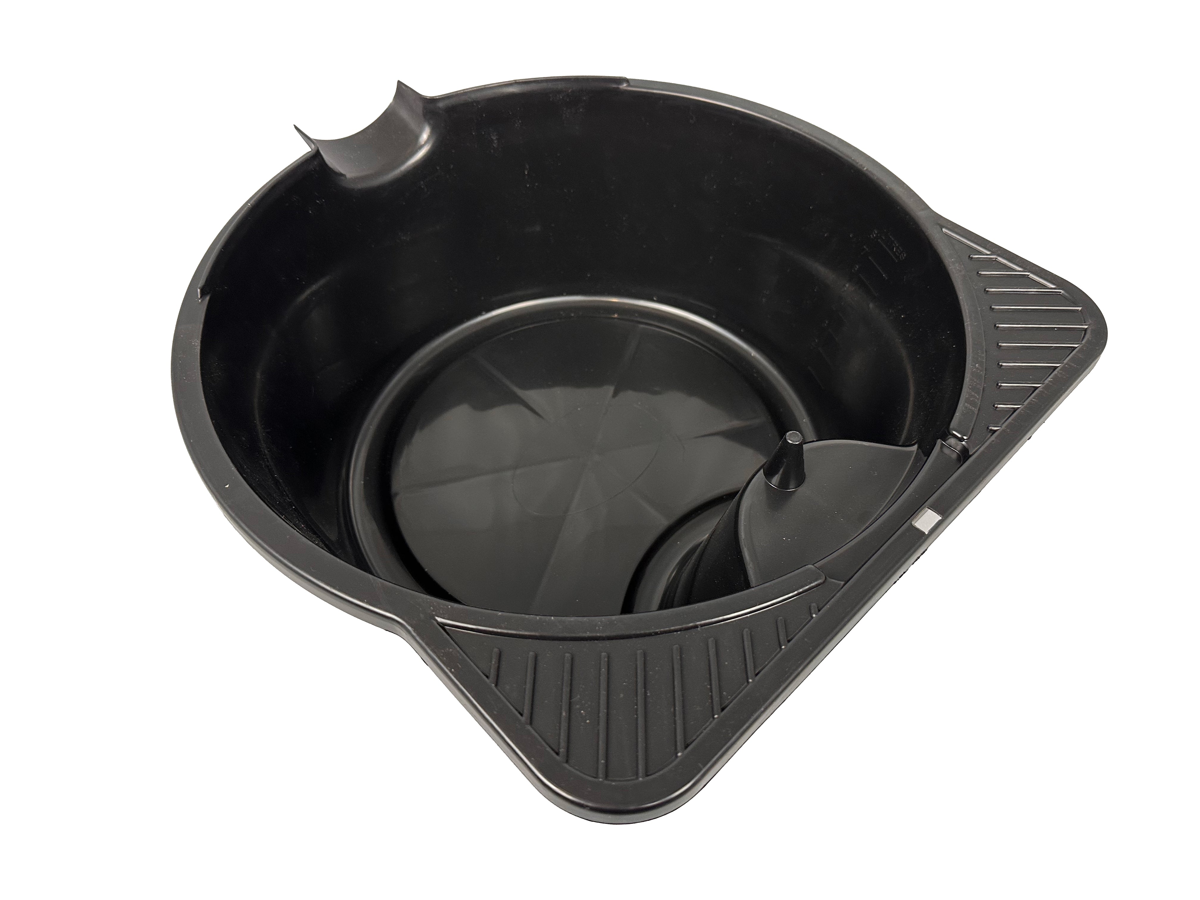 Vaschetta recupero liquidi professionale per cambio olio esausto per auto, vaschetta di raccolta universale multiuso, officina, bacinella raccolta, 8 l Gebo Tools
