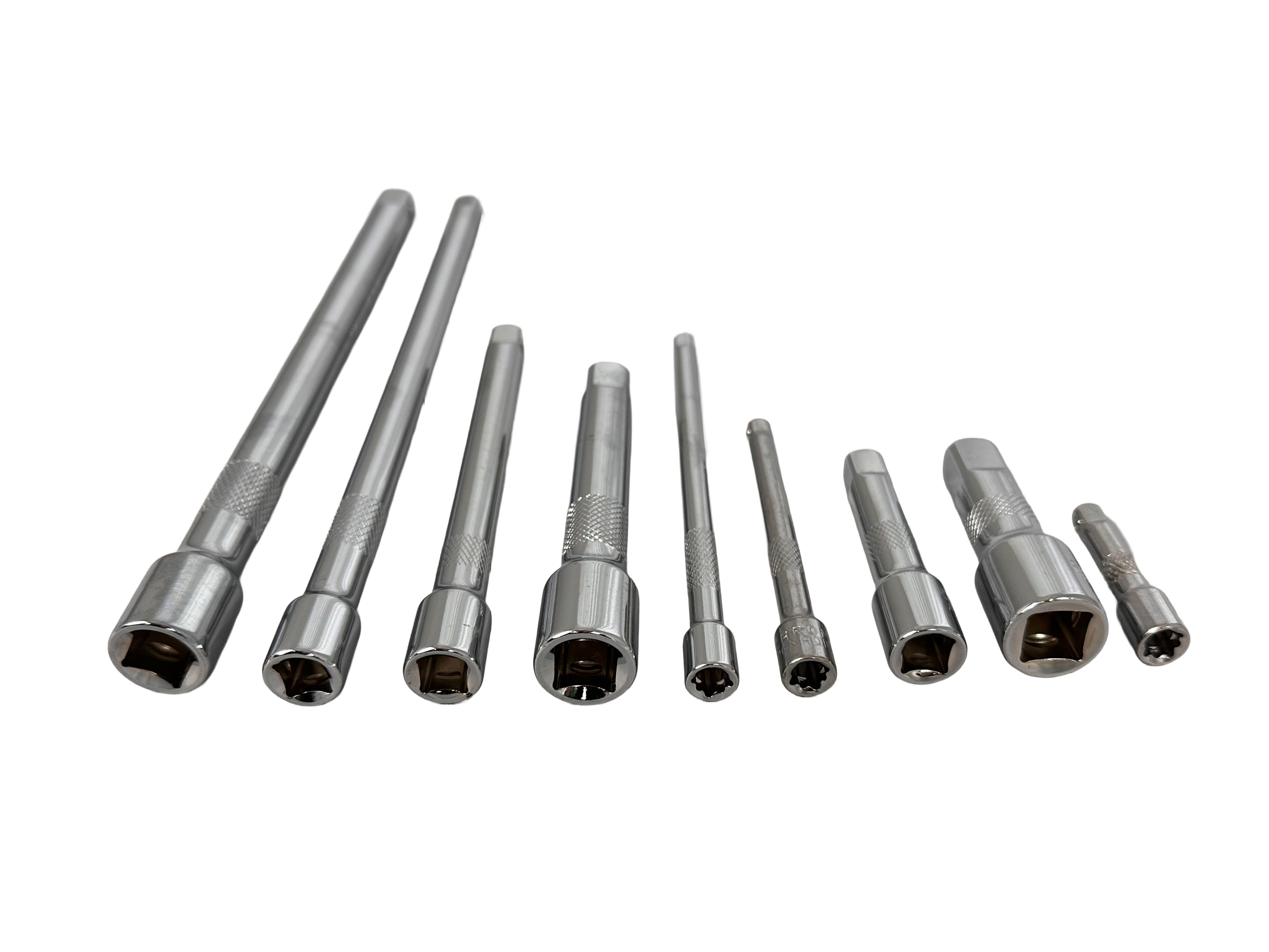 Set di prolunghe per chiave a bussola, a cricchetto estensioni, adattatore, giunto cardanico, raccordi per auto e industriali, 9 pezzi Gebo Tools