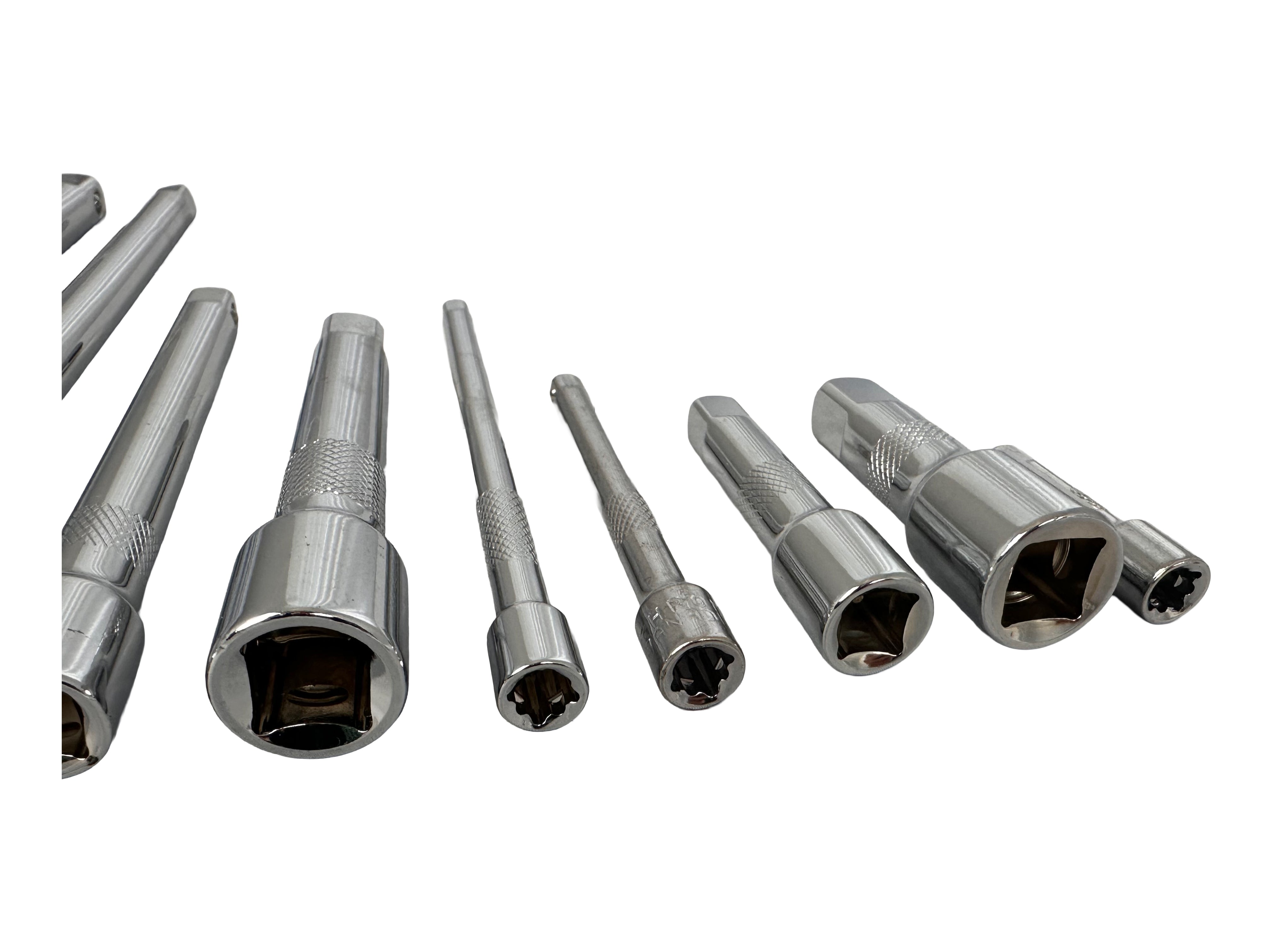 Set di prolunghe per chiave a bussola, a cricchetto estensioni, adattatore, giunto cardanico, raccordi per auto e industriali, 9 pezzi Gebo Tools