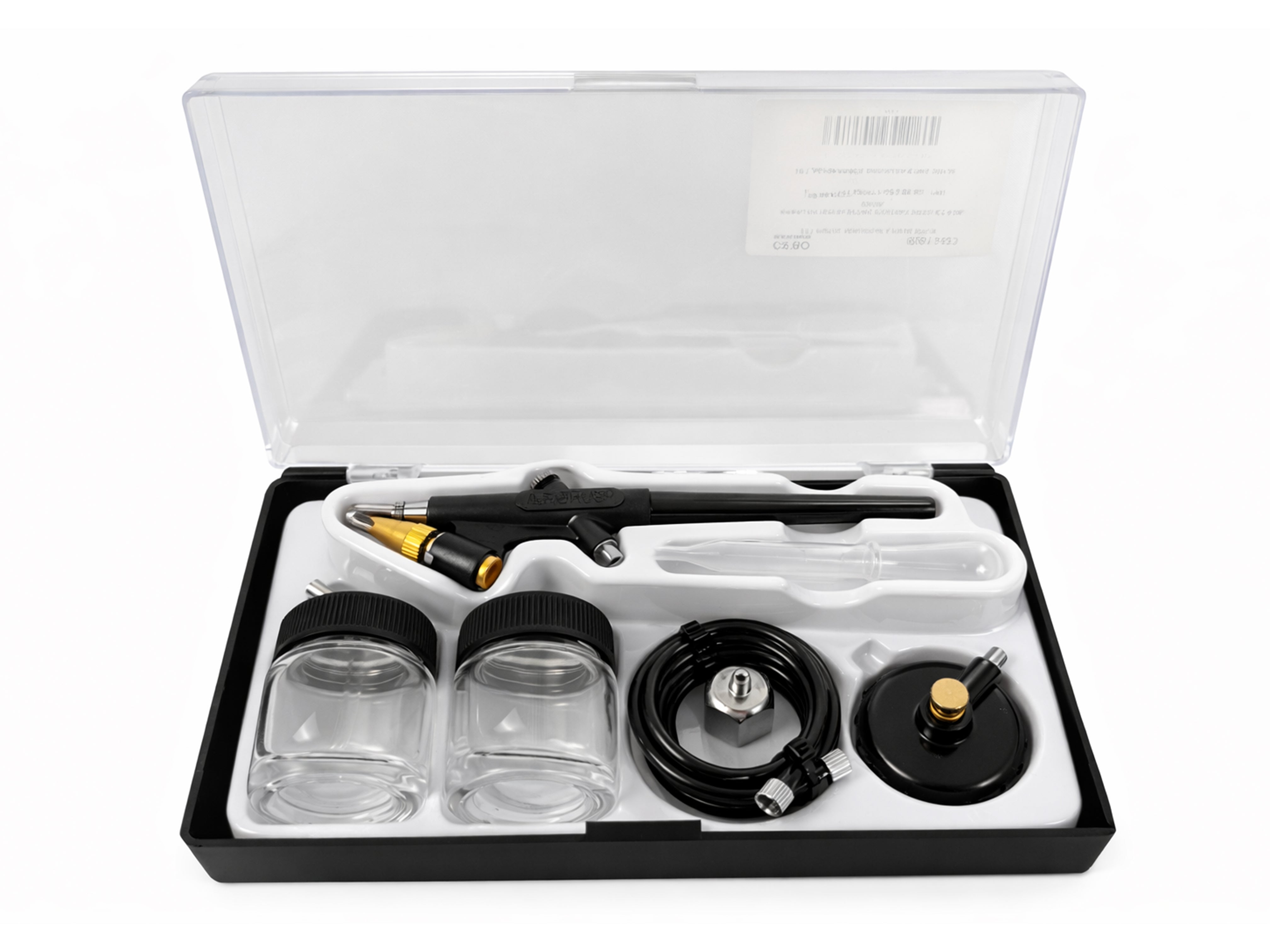 Kit aerografo con compressore d'aria per hobby e artigianato arte delle unghie per decorare torte, cosmetici, grafica e così via, 6 pezzi BD138 Gebo Tools