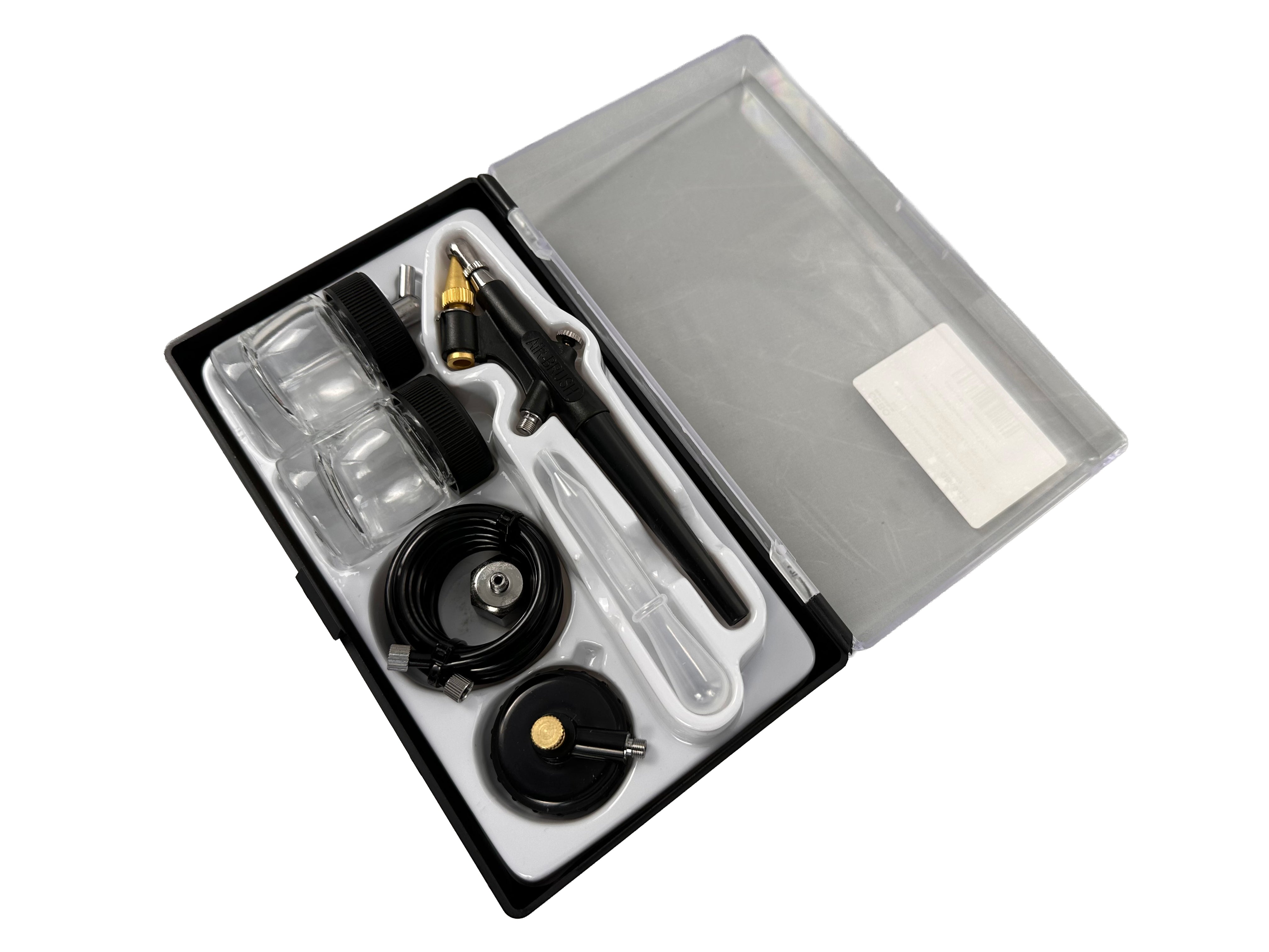 Kit aerografo con compressore d'aria per hobby e artigianato arte delle unghie per decorare torte, cosmetici, grafica e così via, 6 pezzi BD138 Gebo Tools