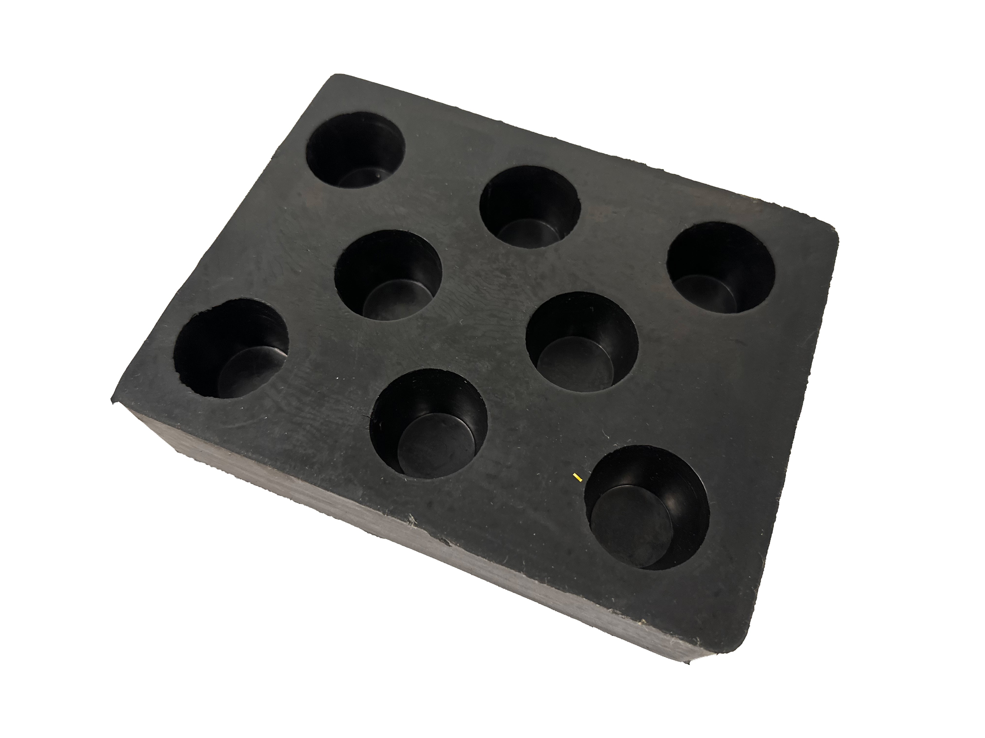 Tampone per ponte sollevatore auto, kit tamponi universali in gomma, quadrati per ponti a forbice 160x120x40 mm Gebo Tools