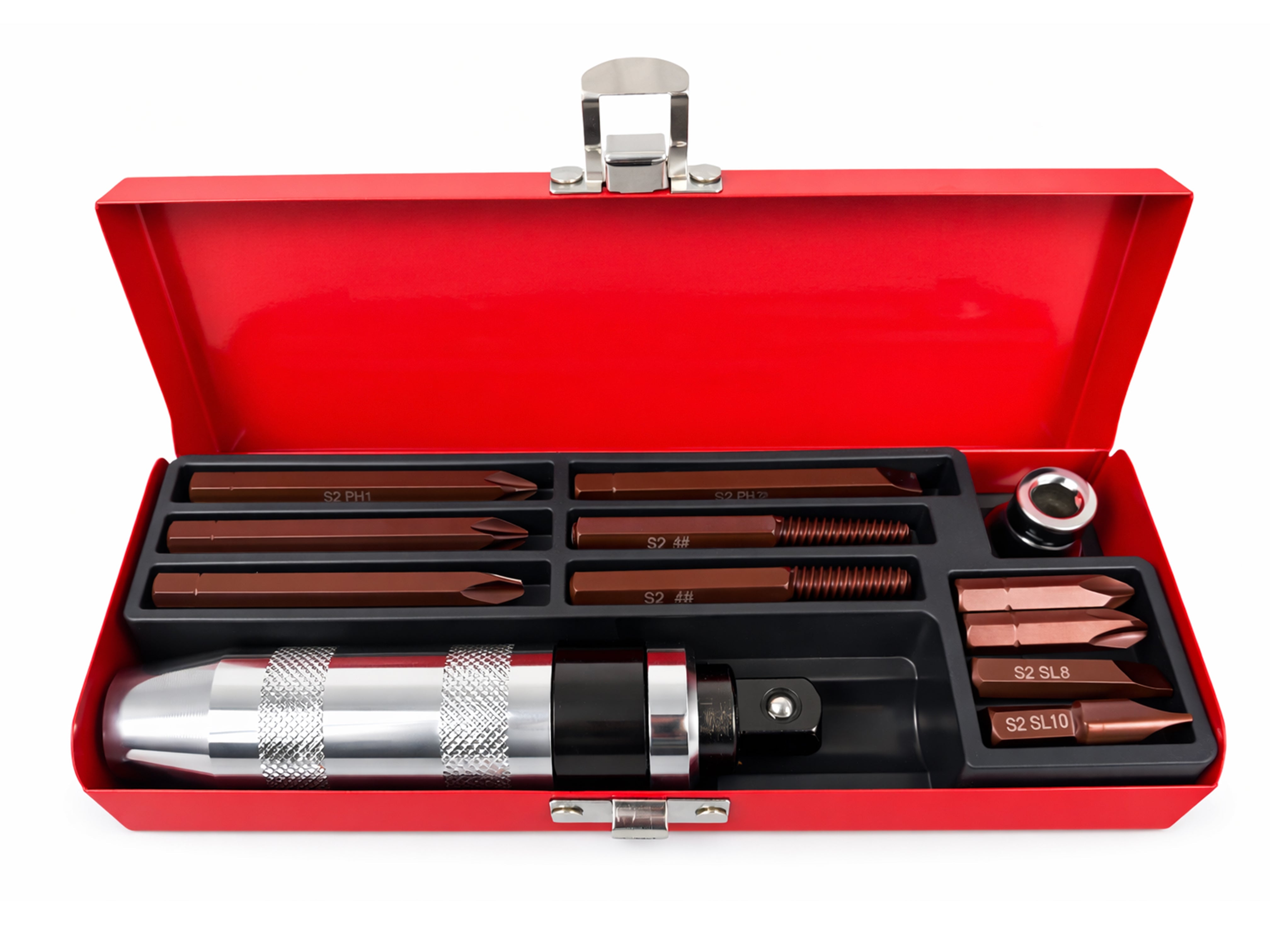 Set cacciavite ad impatto, kit cacciavite a percussione con accessori ,13 pezzi Gebo Tools