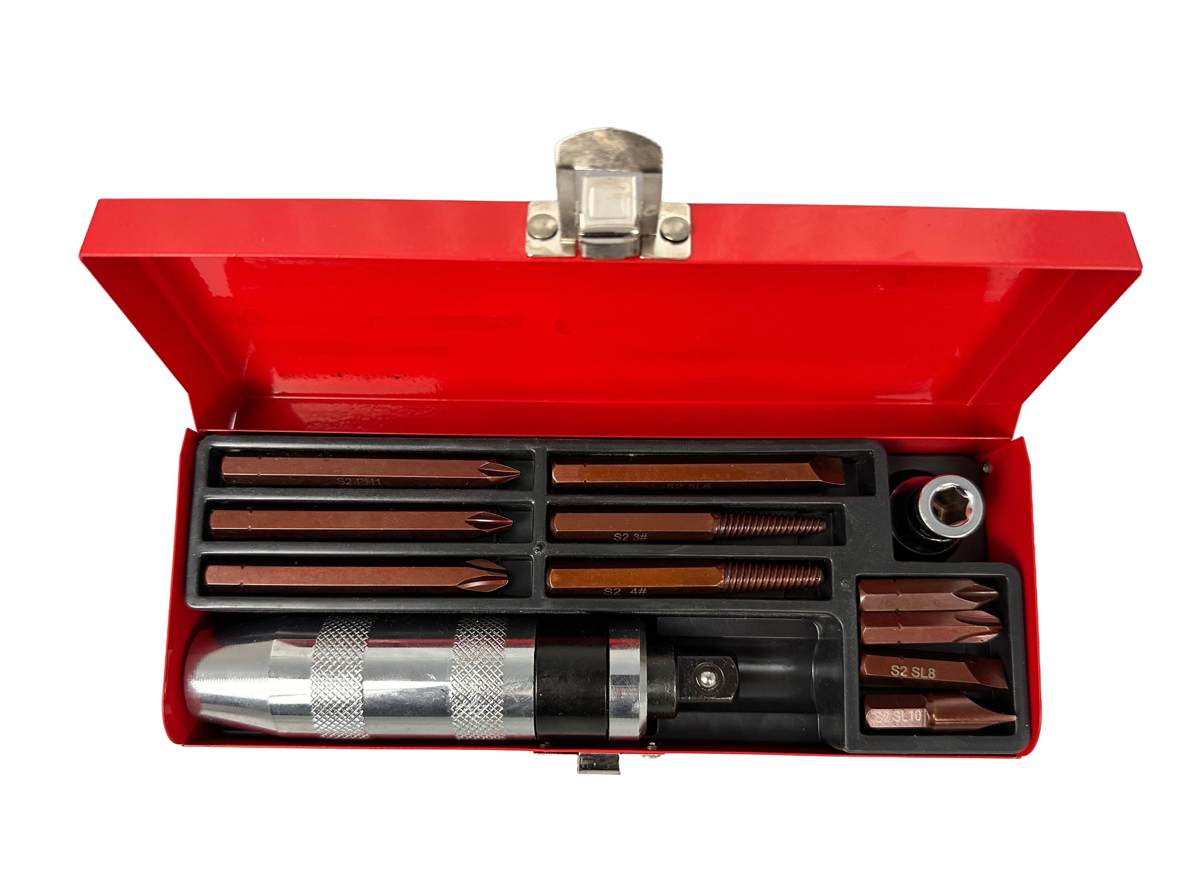 Set cacciavite ad impatto, kit cacciavite a percussione con accessori ,13 pezzi Gebo Tools