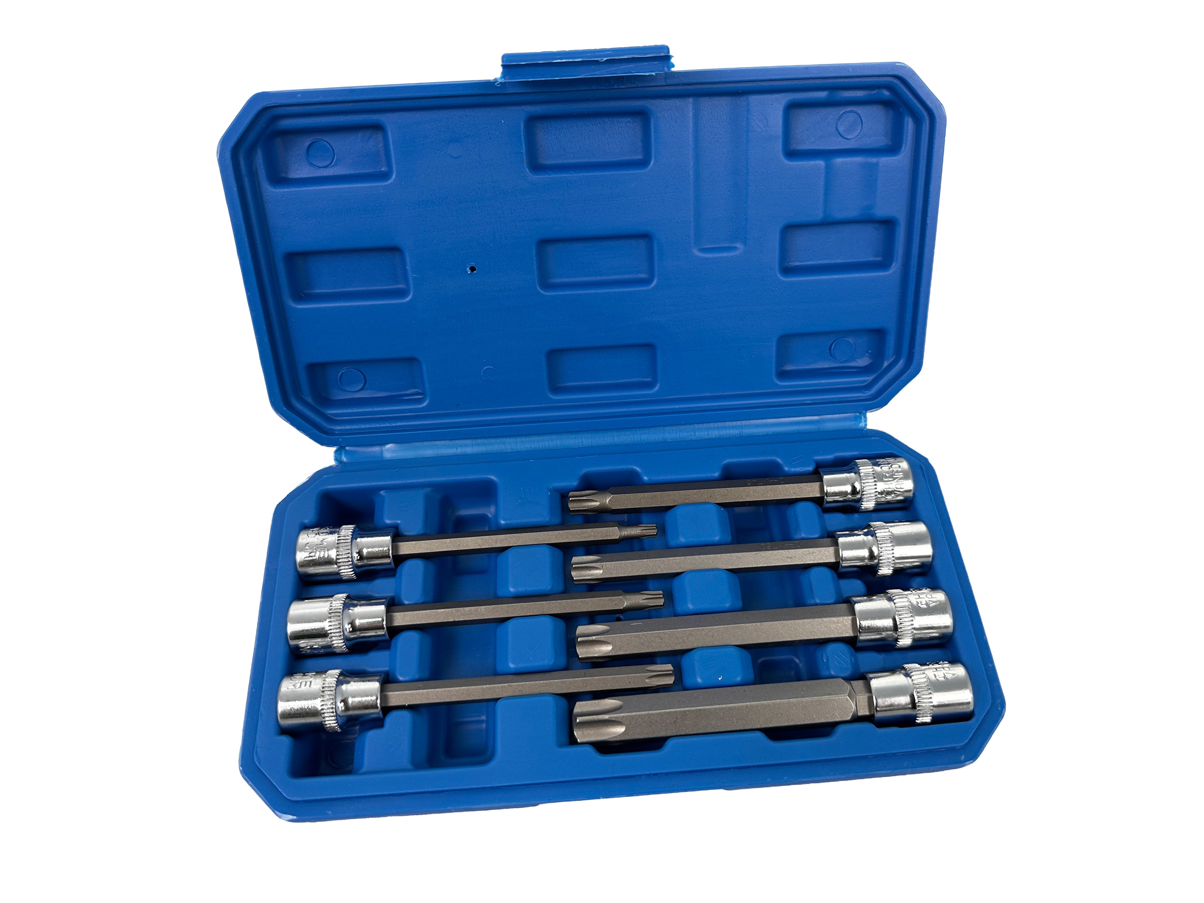 Set inserti torx extra lunghi 3/8", kit punte lunghe torx Gebo Tools