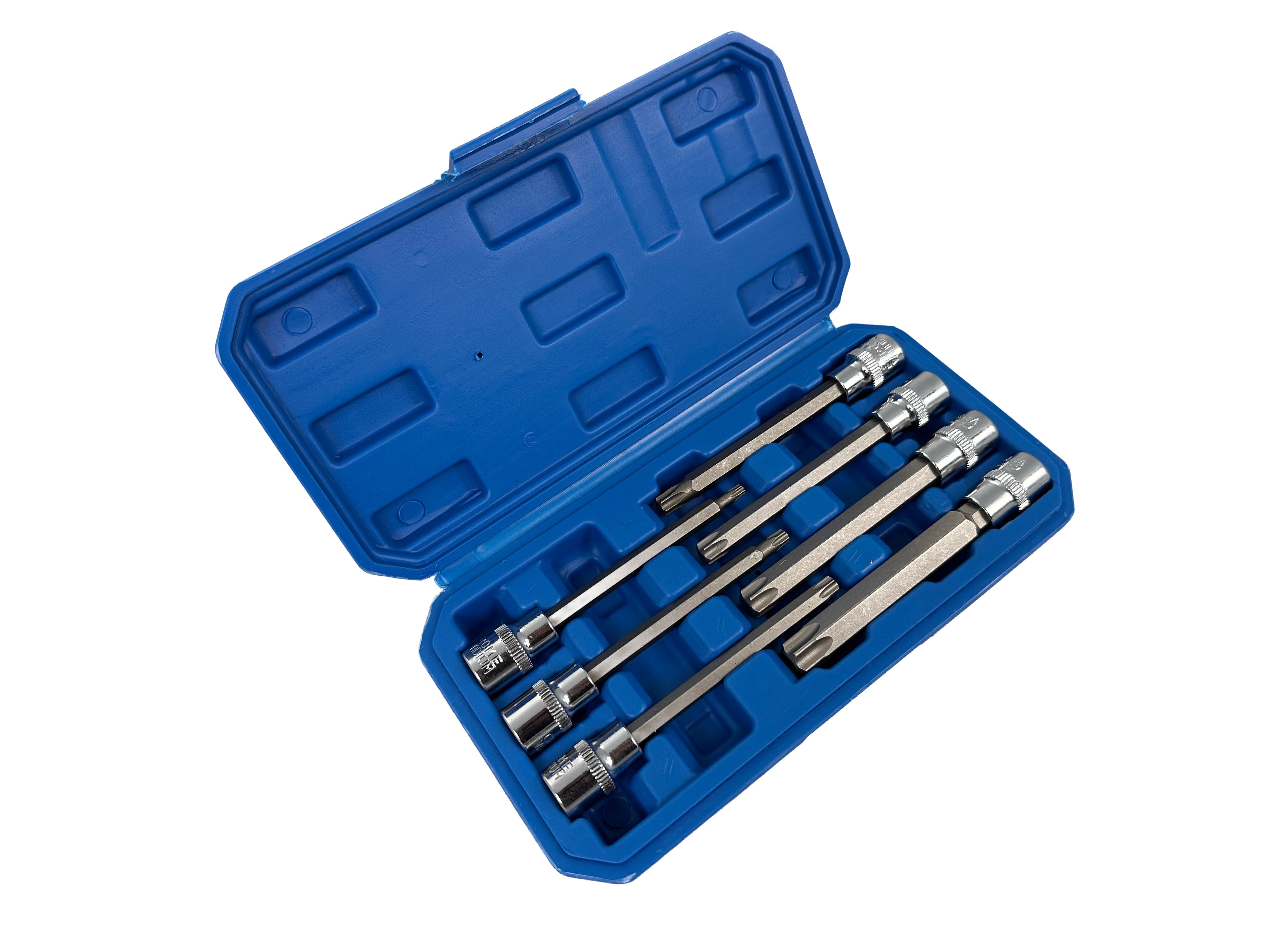 Set inserti torx extra lunghi 3/8", kit punte lunghe torx Gebo Tools