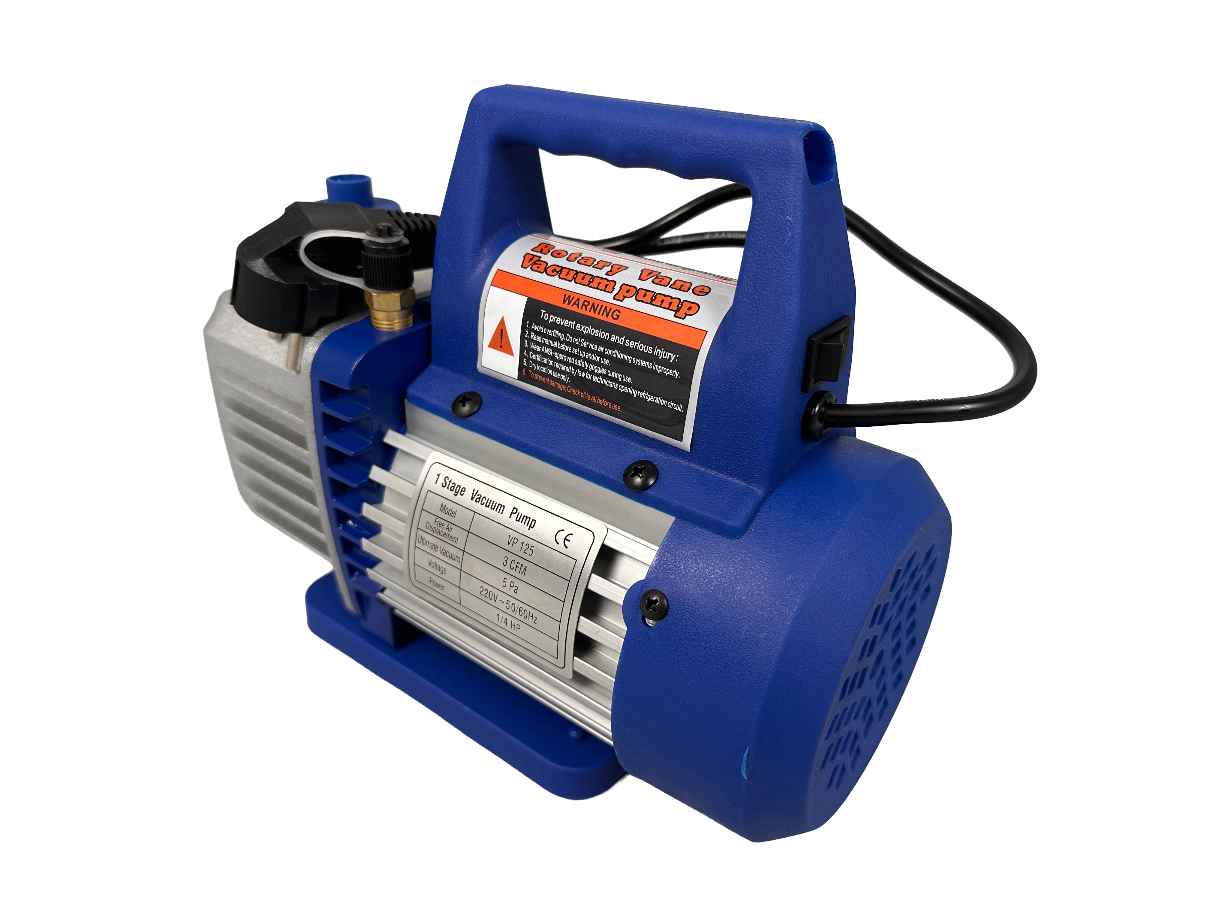 Pompa vuoto per condizionatori con kit manometri condizionatori per HVAC/auto AC, kit ricarica aria condizionata per R134a, R22, R12 R502 refrigeranti, pompa per vuoto con manometro a 2 vie per aria condizionata, Gebo Tools