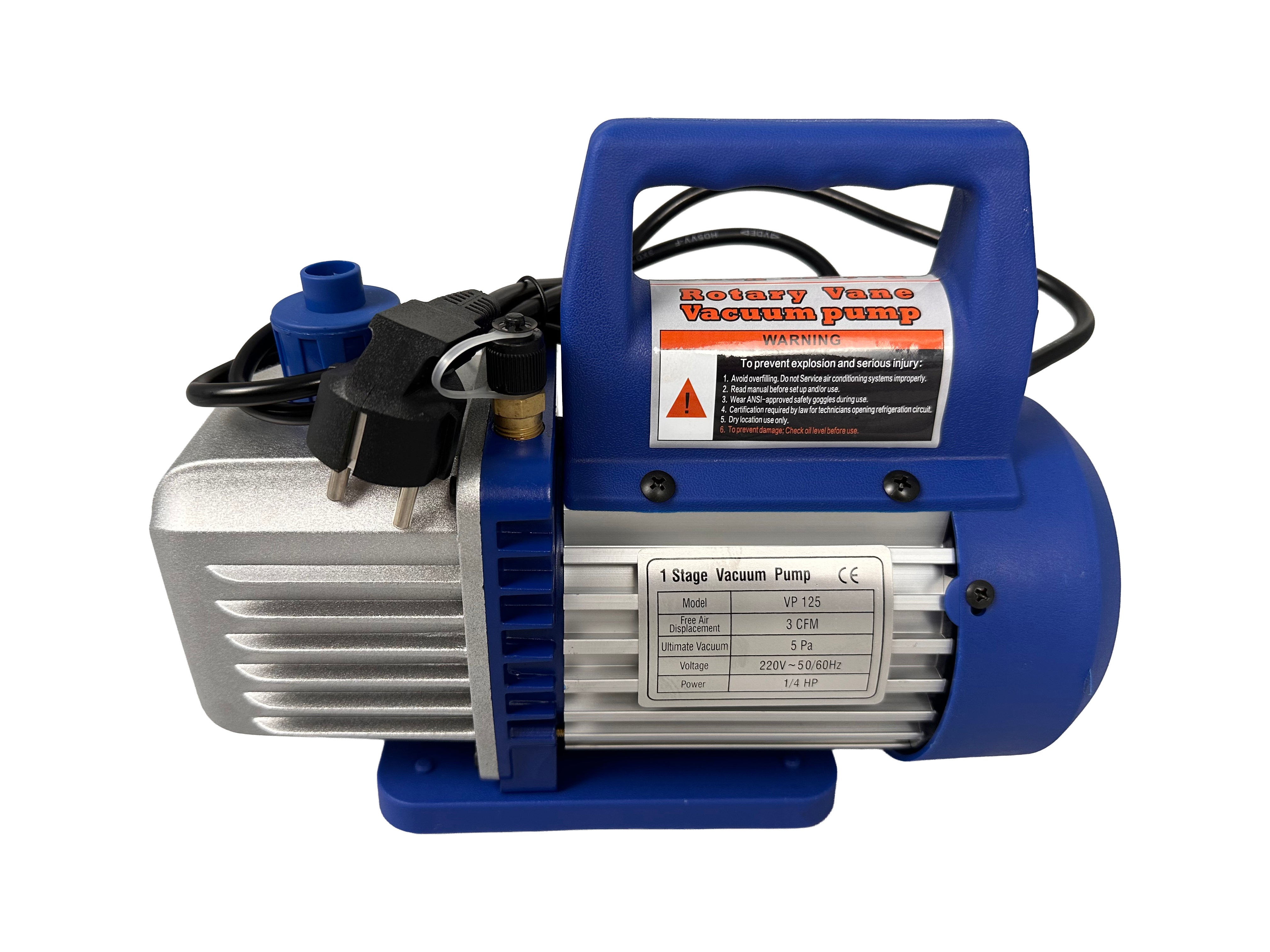 Pompa vuoto per condizionatori con kit manometri condizionatori per HVAC/auto AC, kit ricarica aria condizionata per R134a, R22, R12 R502 refrigeranti, pompa per vuoto con manometro a 2 vie per aria condizionata, Gebo Tools