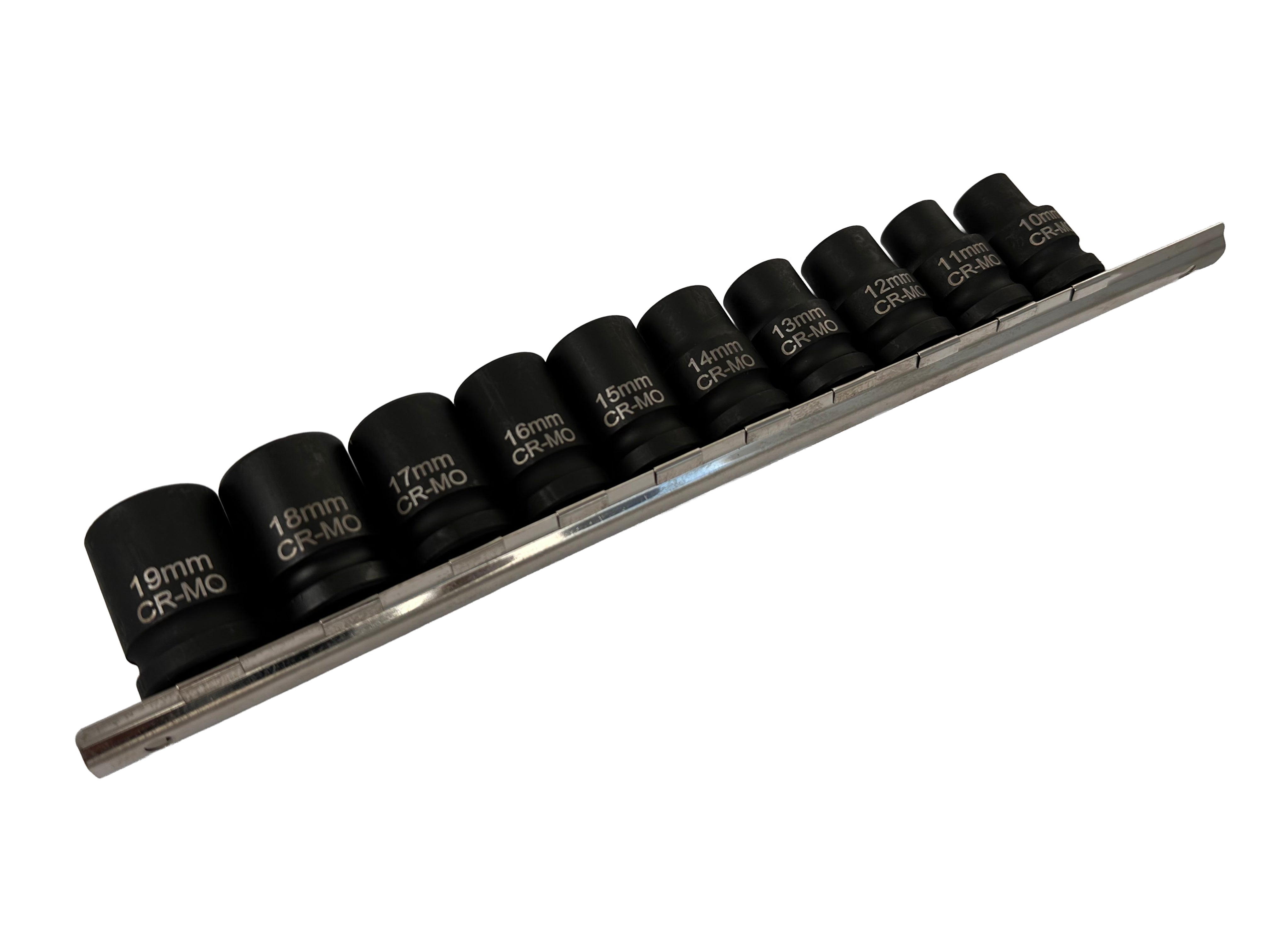 Set bussole a impatto, bussole a impulsi profondo, bussole a impatto attacco 1/2" esagonali corte, poligonali Gebo Tools