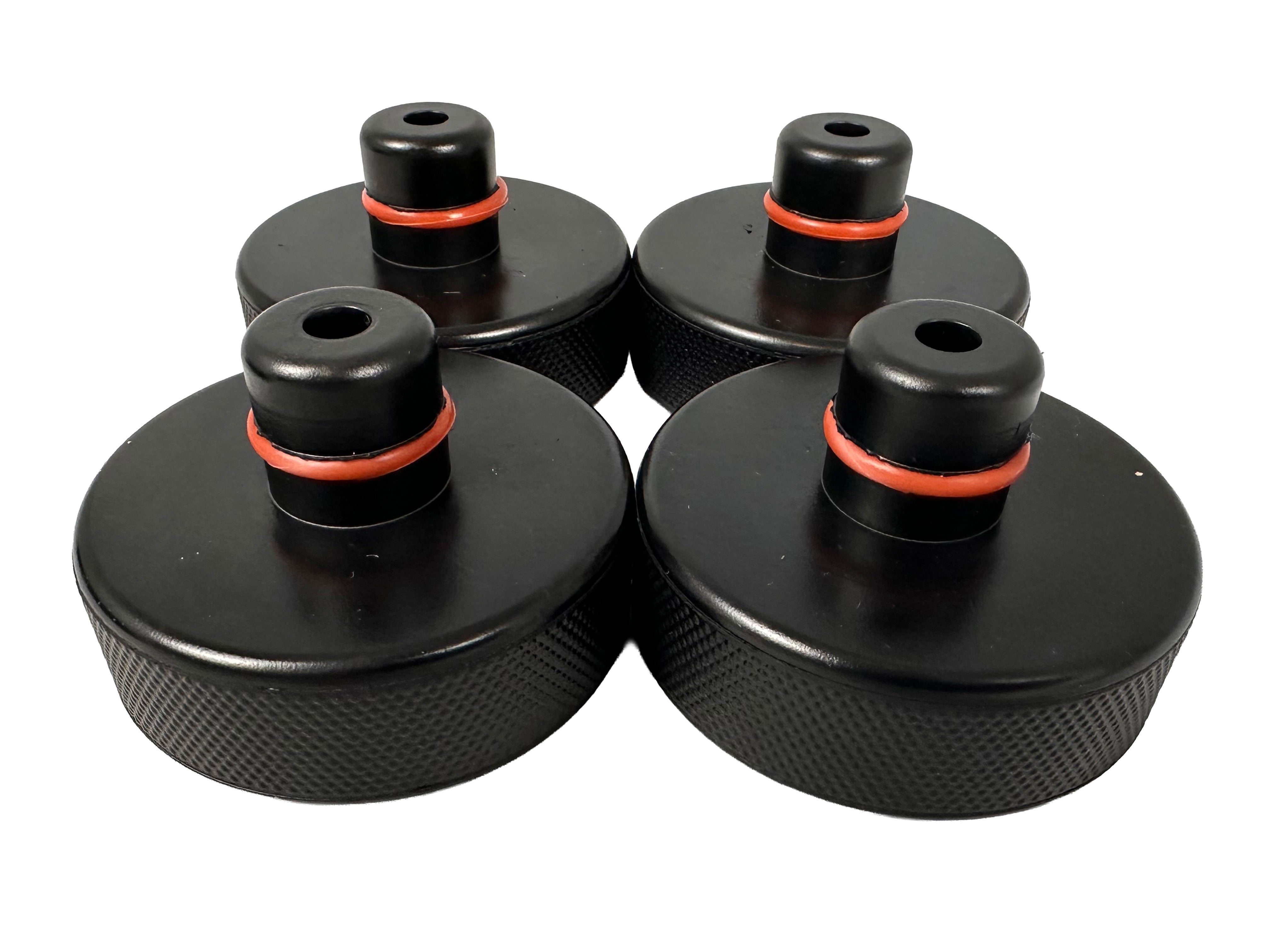 Set di tampone in gomma per cric compatibili con Tesla model 3 / S/X/Y, 4 tampone sollevamento con scatola di immagazzinaggio, accessori per veicoli Tesla, 78 mm, Gebo Tools