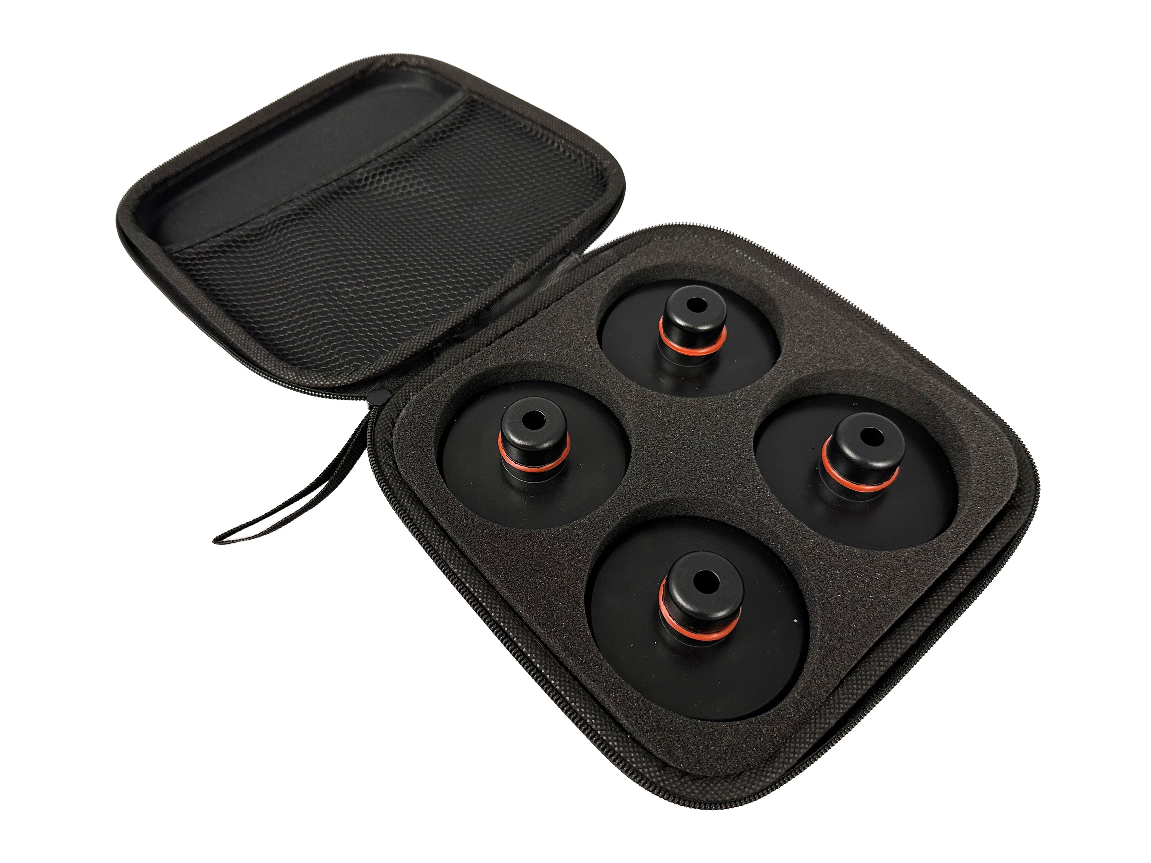 Set di tampone in gomma per cric compatibili con Tesla model 3 / S/X/Y, 4 tampone sollevamento con scatola di immagazzinaggio, accessori per veicoli Tesla, 78 mm, Gebo Tools