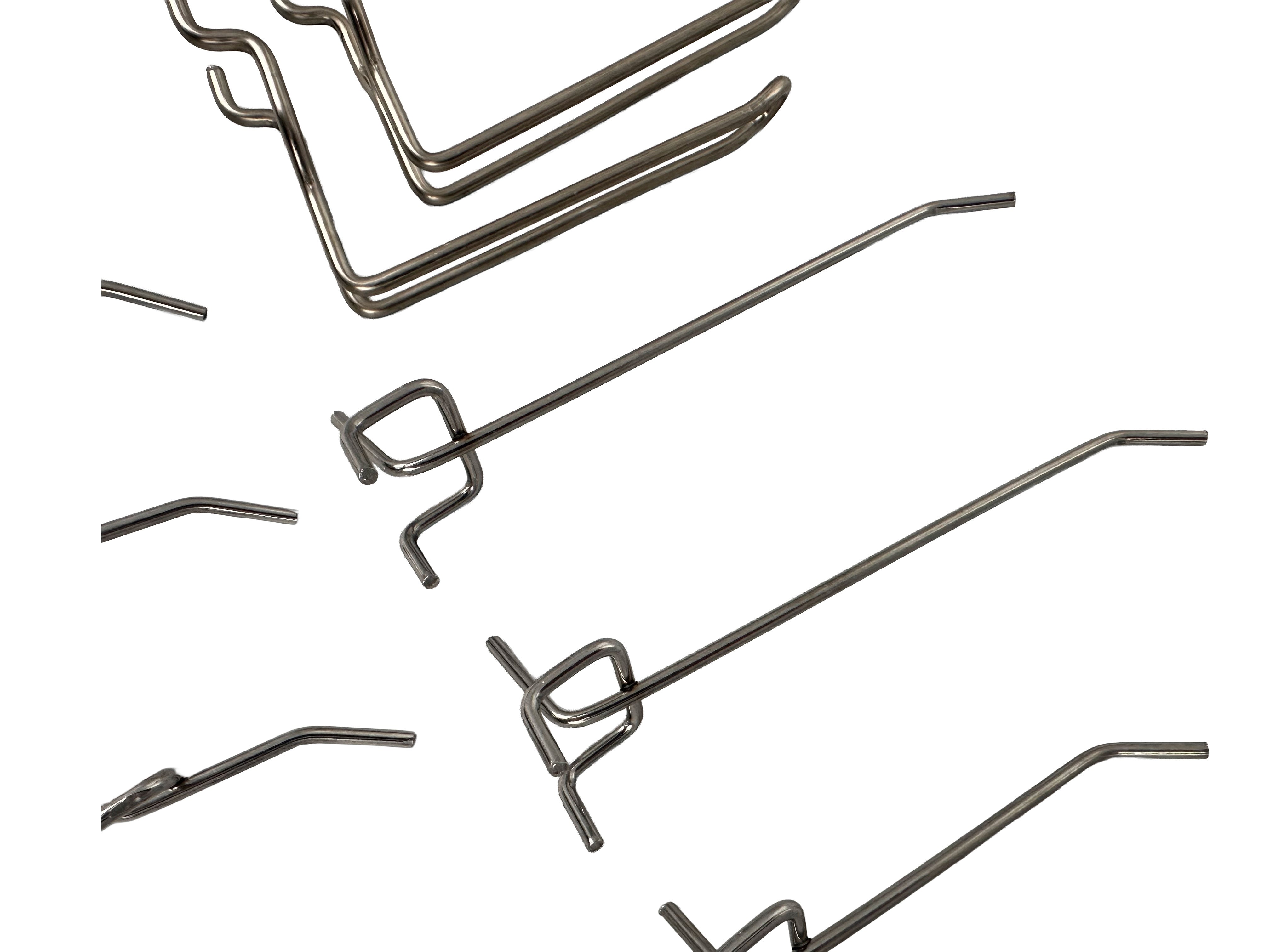 Portautensili a gancio per pannelli forati, per organizzare vari utensili, 12 ganci, ganci per pannello forato, Gebo Tools GB19483