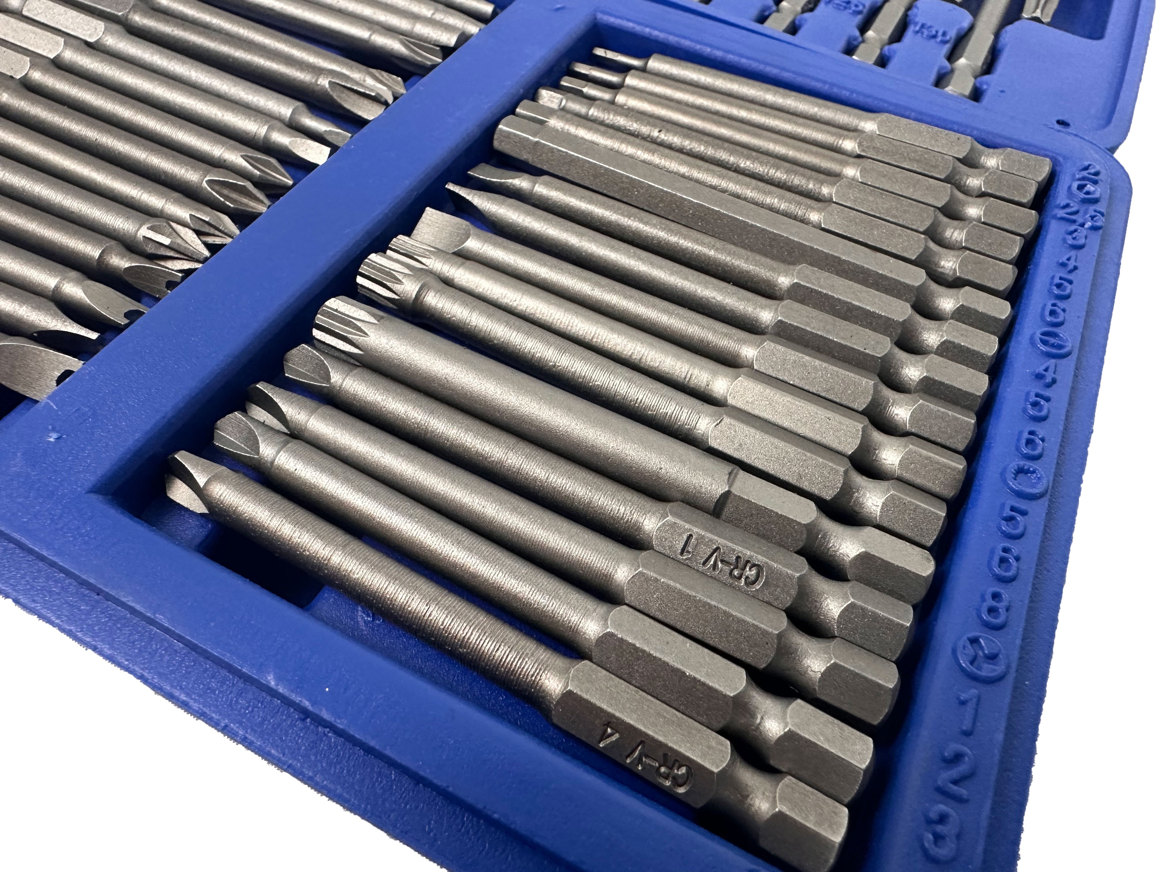 Set da 50 pezzi con punte-inserti per avvitatore e trapano e bussole esagonali, in acciaio Cr-V, Gebo Tools