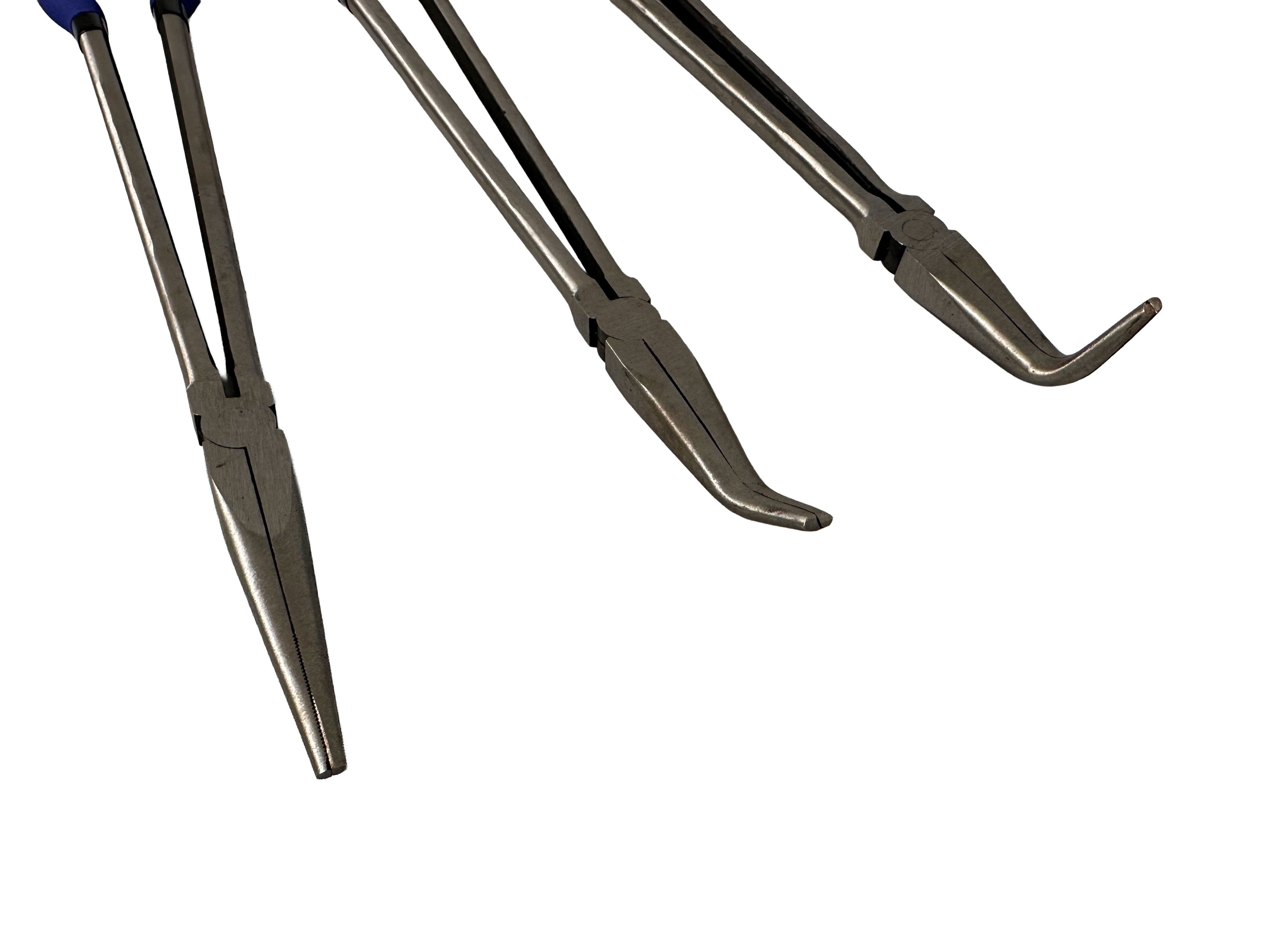 Set di pinze a becchi extra lunghi 400 mm, 3 pezzi Gebo Tools