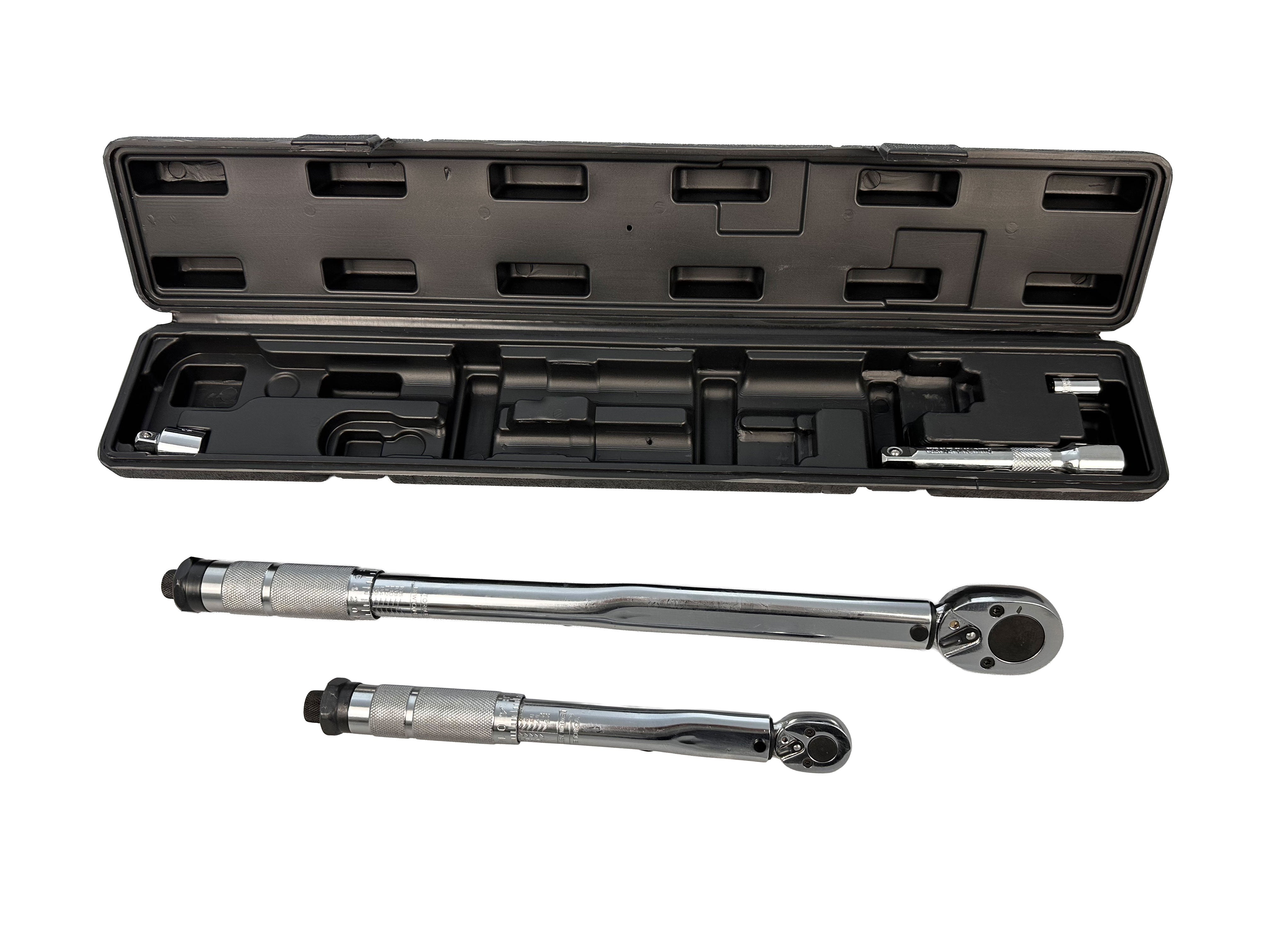 Set chiavi dinamometriche 1/2" 1/4", 2-210 NM, cricchetto chiavi momento chiave, Gebo Tools