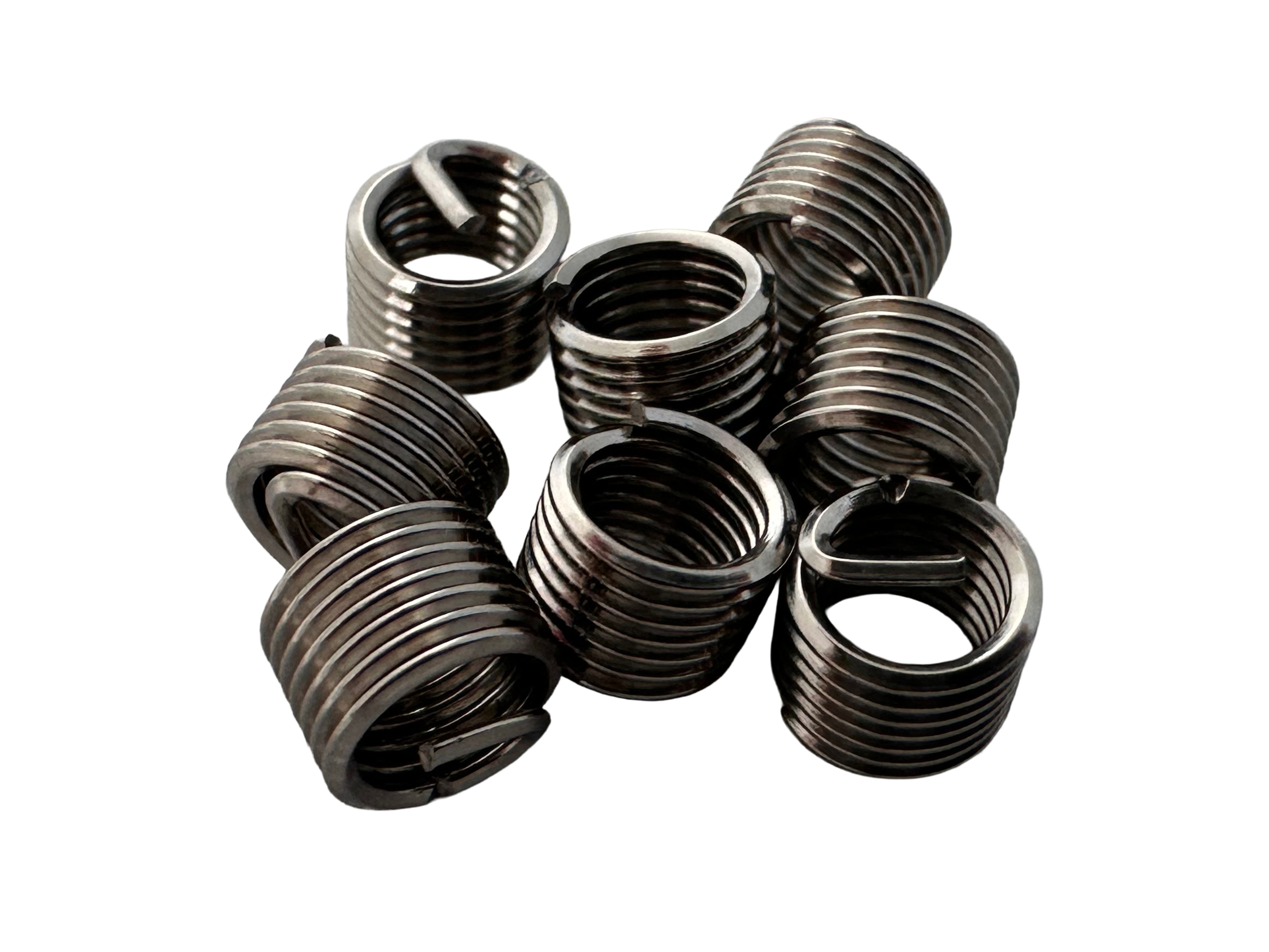 Inserto elicoidale per riparare filetti M5×0.8 ,set di manicotti in filo avvolto 10 pezzi Gebo Tools