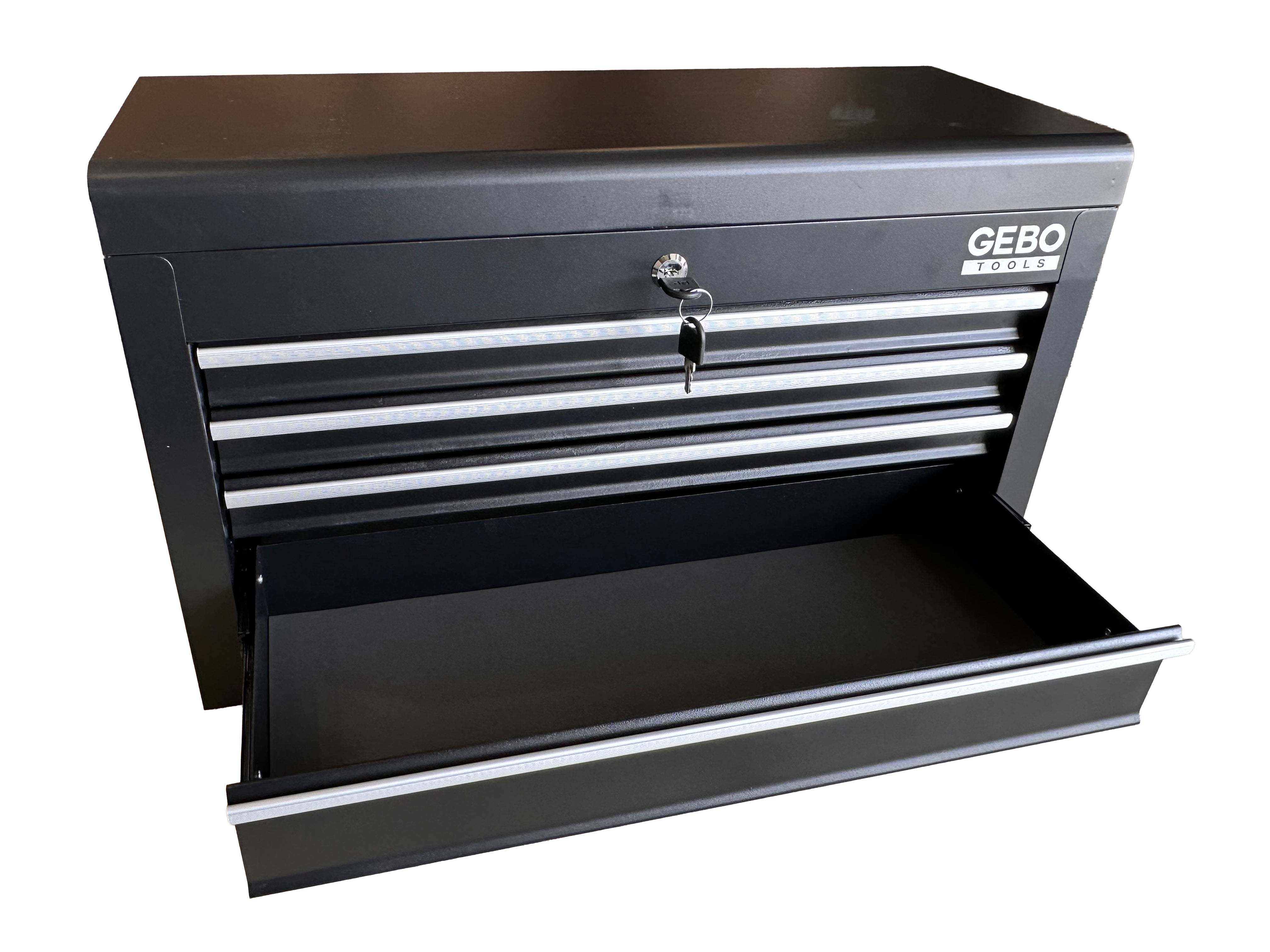 Armadio metallico senza attrezzi a 2 pezzi,con 6 cassetti a ripiano rimovibile ,carrello portautensili , cassetta porta attrezzi mobile Gebo Tools