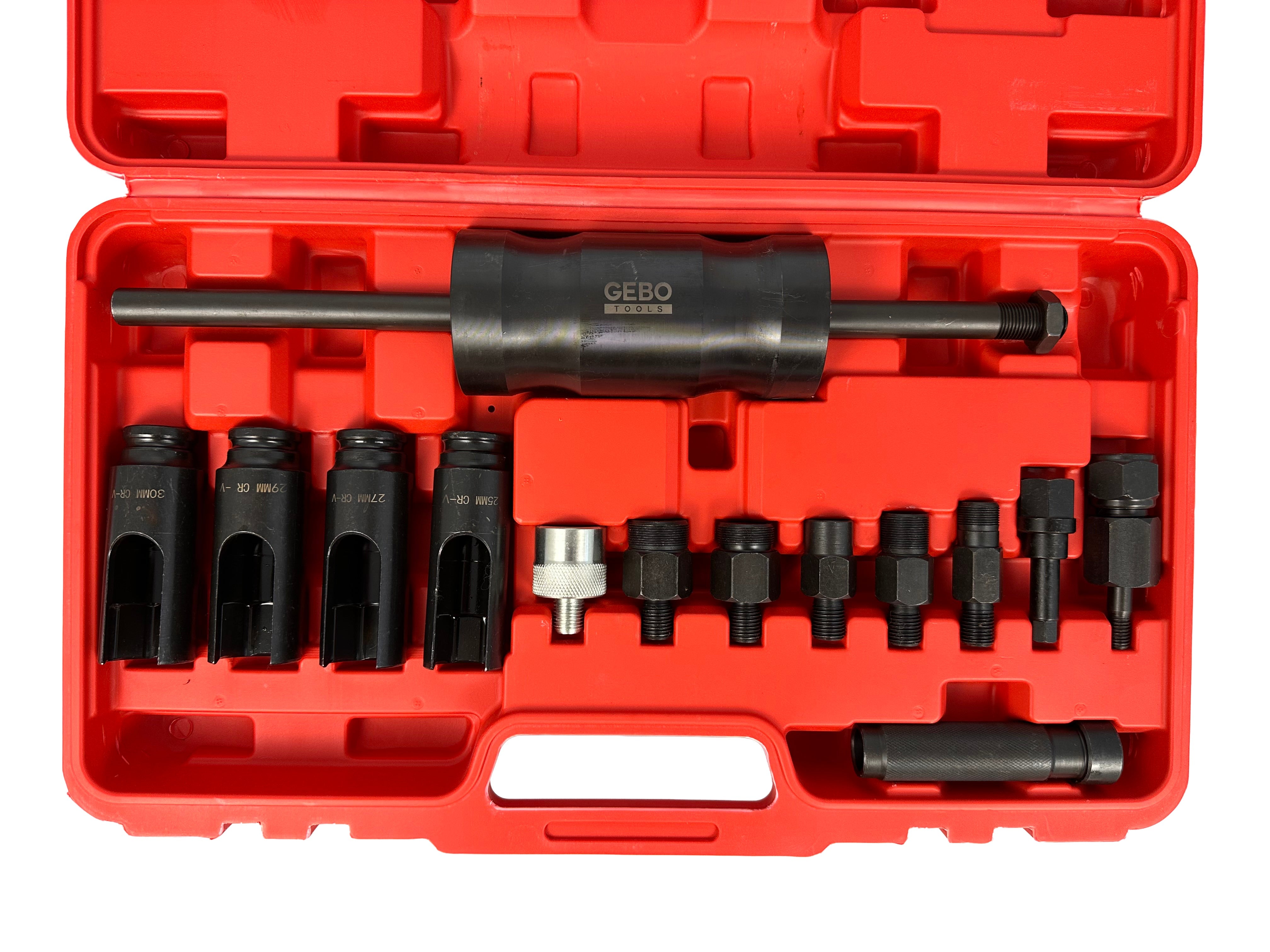 Set estrattore per iniettori , kit attrezzi per la rimozione iniettori diesel 14 pezzi Gebo Tools