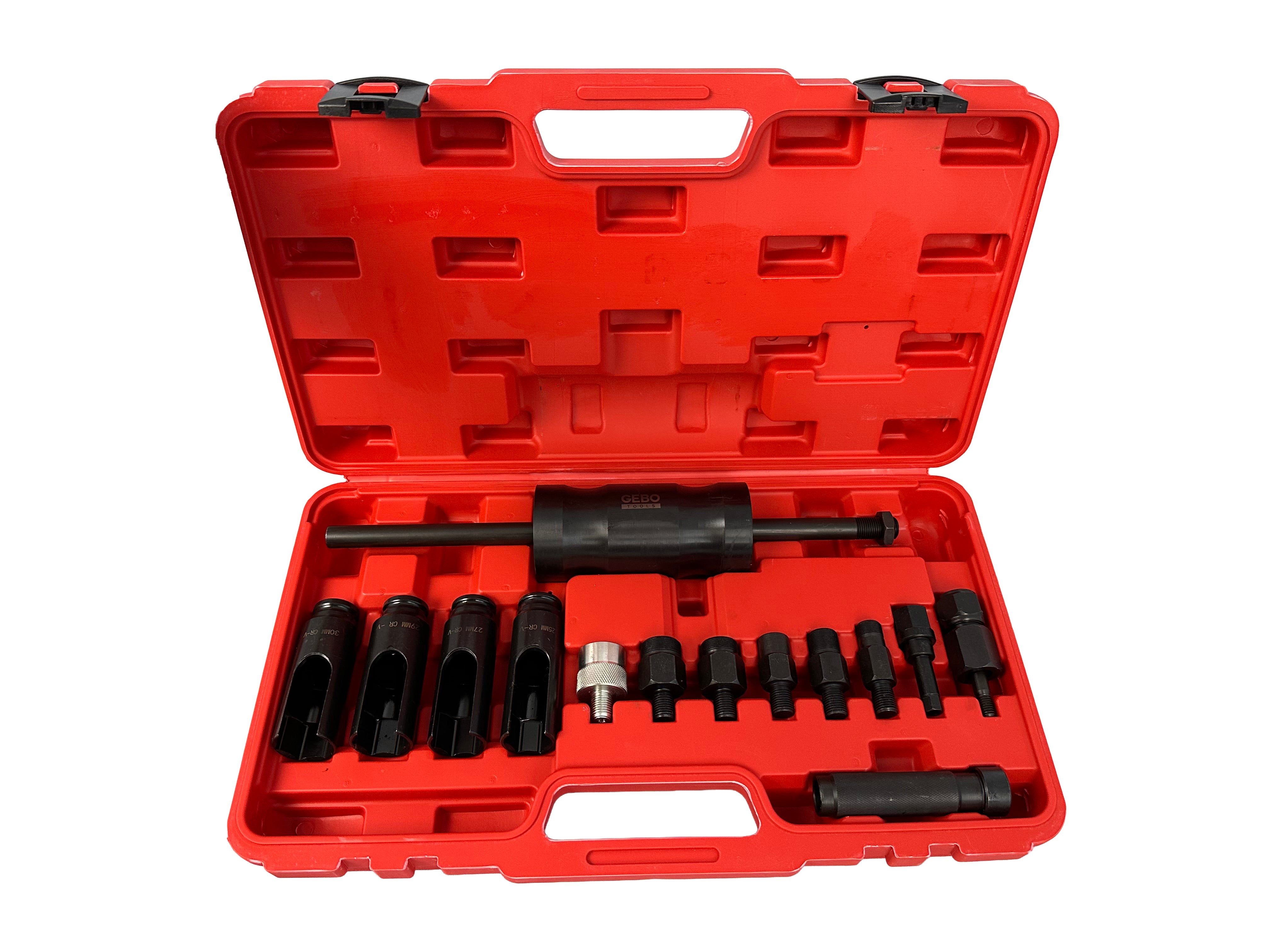 Set estrattore per iniettori , kit attrezzi per la rimozione iniettori diesel 14 pezzi Gebo Tools