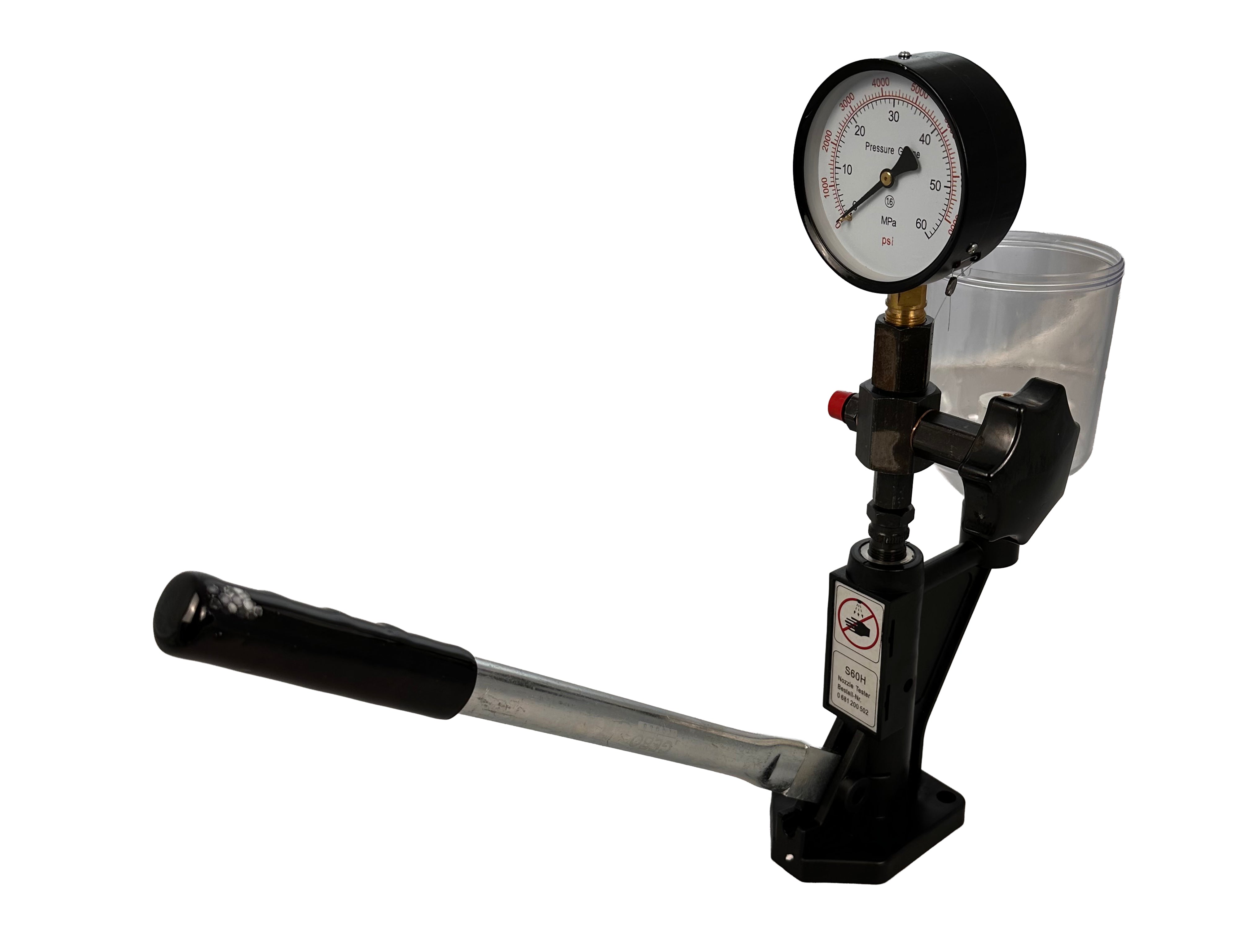 Tester per verifica pressione iniettori diesel, strumento di prova per ugelli di iniezione di carburante diesel ,600 Bar Gebo Tools