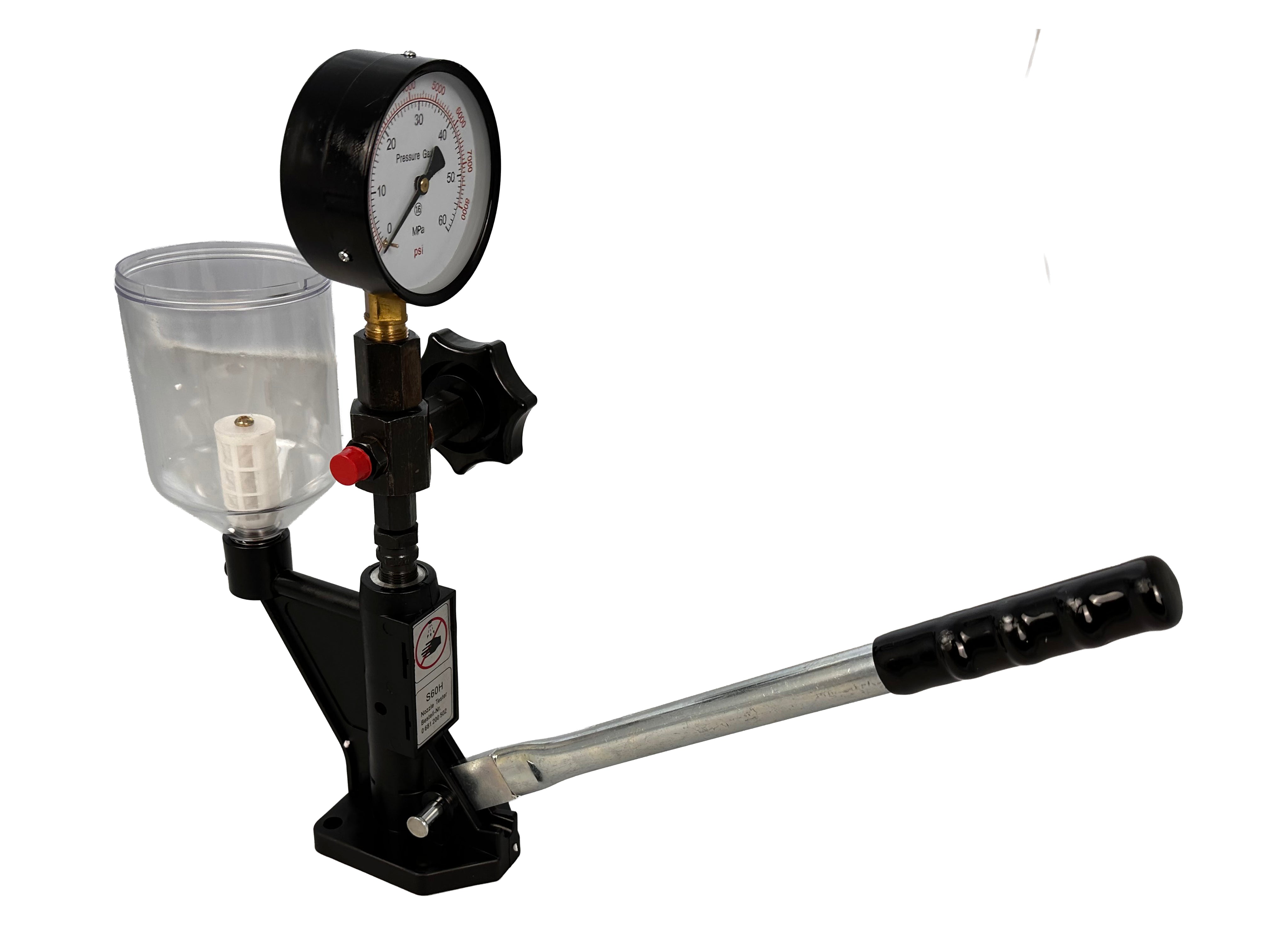 Tester per verifica pressione iniettori diesel, strumento di prova per ugelli di iniezione di carburante diesel ,600 Bar Gebo Tools