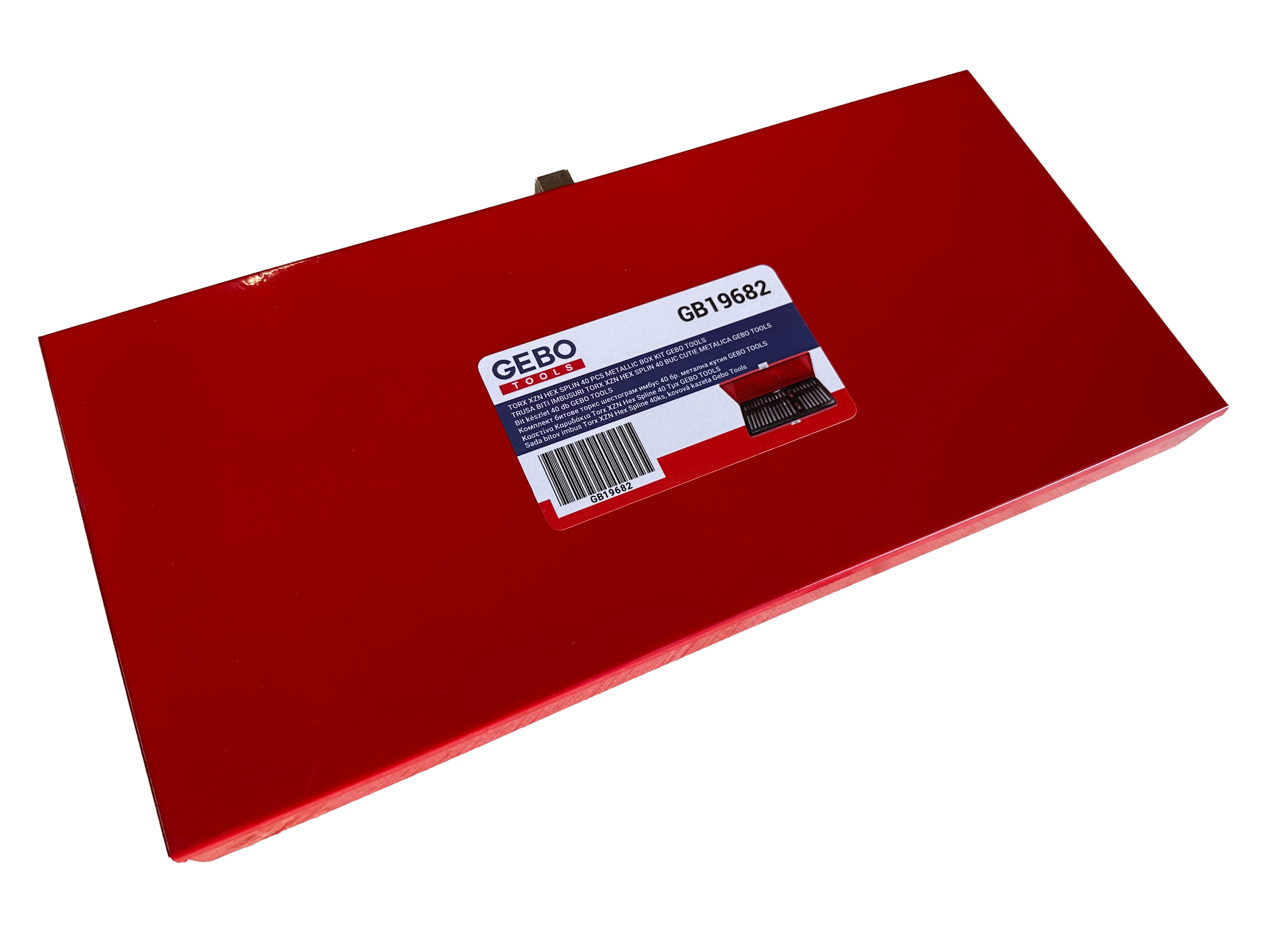 Set inserti esagonali TORX XZN SPLINE, kit bussole esagonali , 40 pezzi in cassetta metallica Gebo Tools