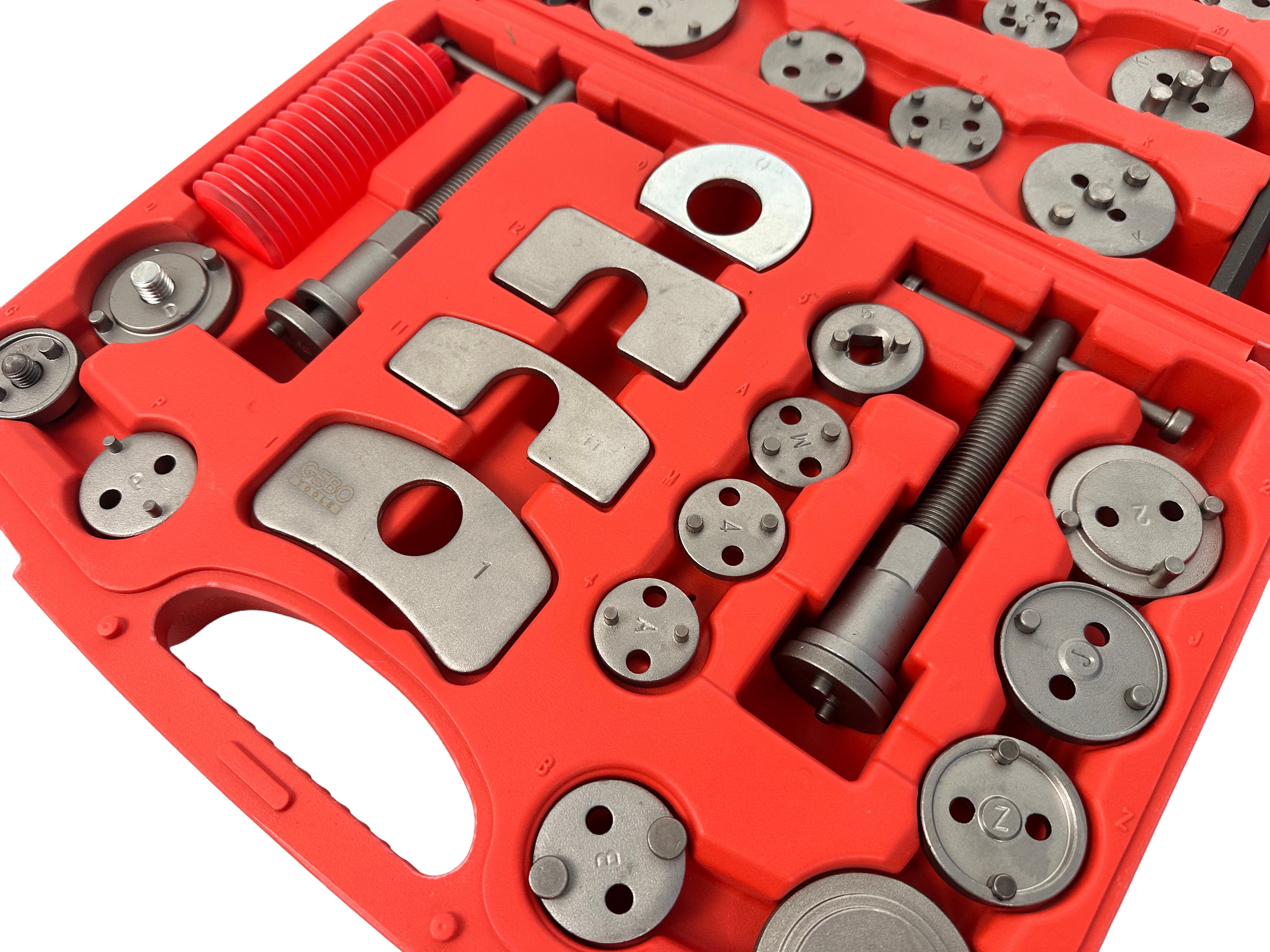 Set pressa per pistoncini pinze freno 35 pezzi Gebo Tools