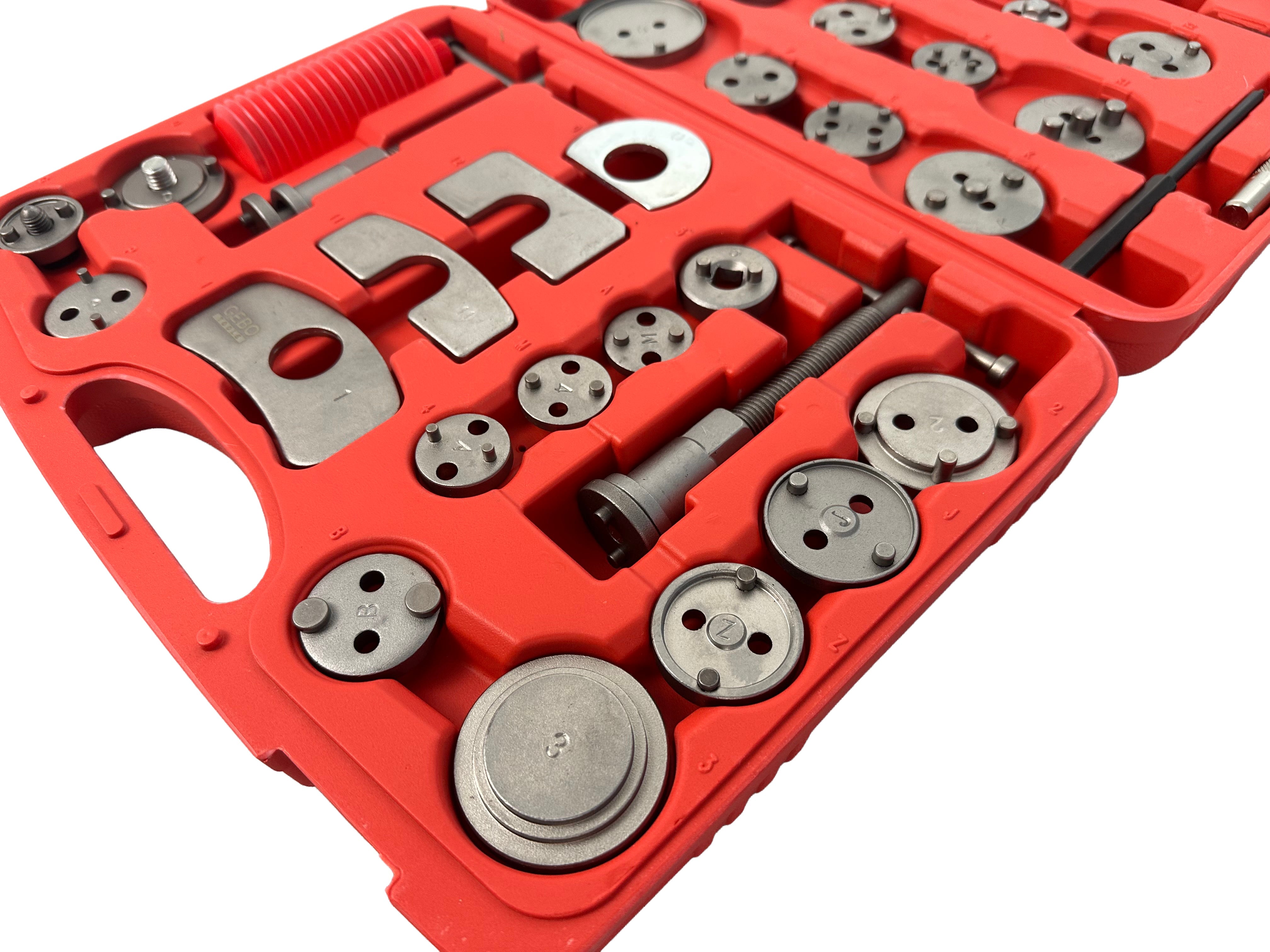 Set pressa per pistoncini pinze freno 35 pezzi Gebo Tools