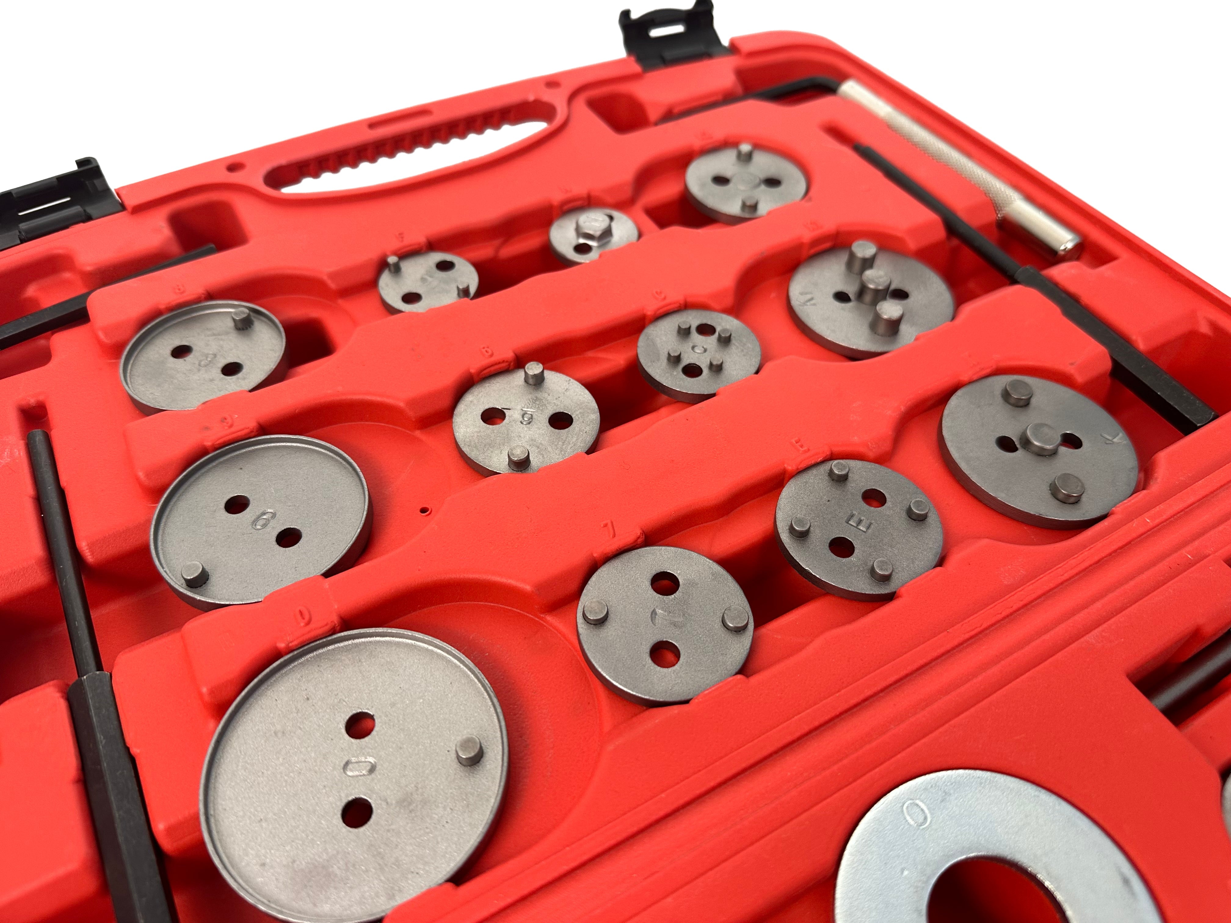 Set pressa per pistoncini pinze freno 35 pezzi Gebo Tools