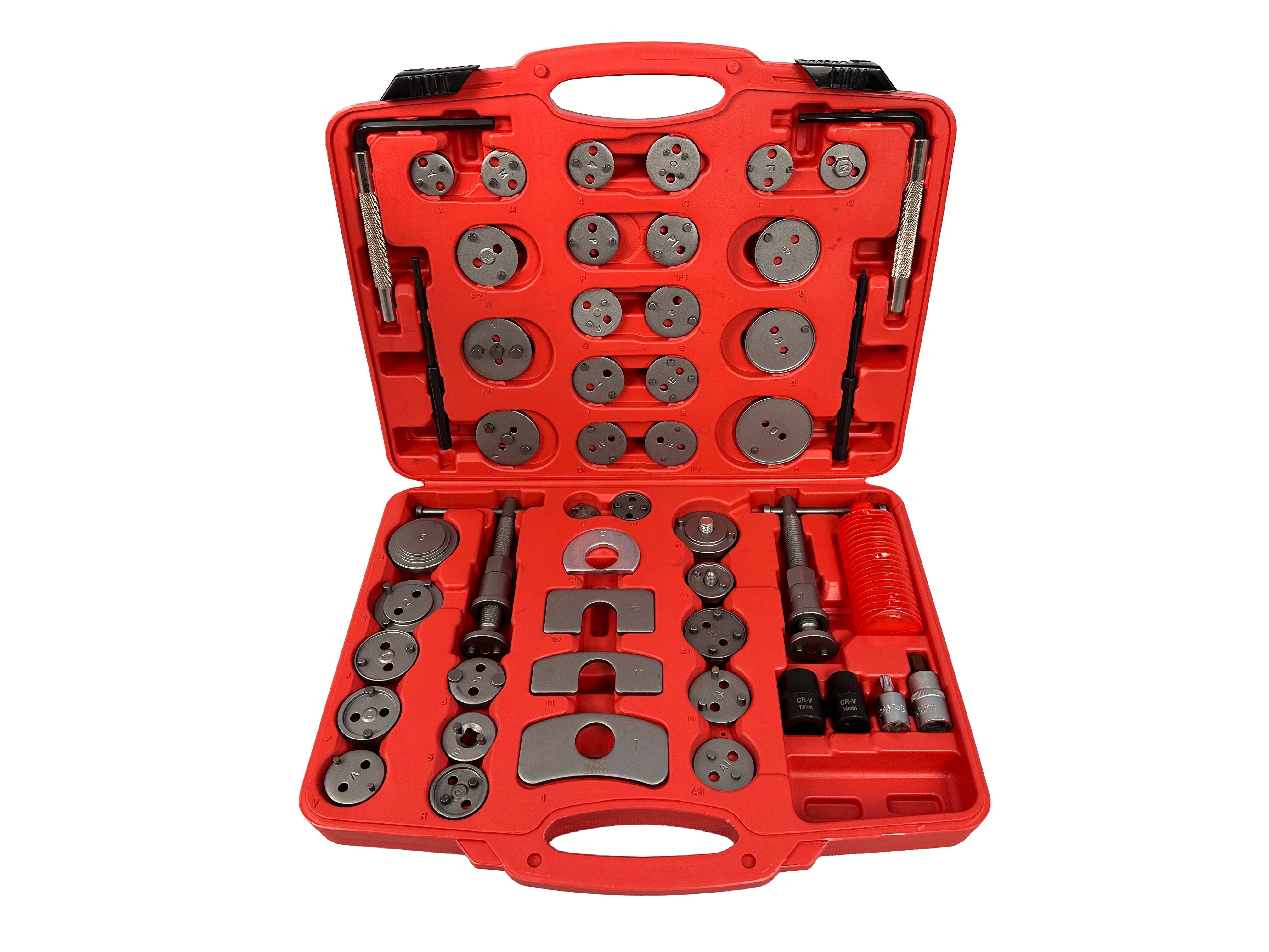 Set pressa per pistoncini pinze freno 50 pezzi Gebo Tools
