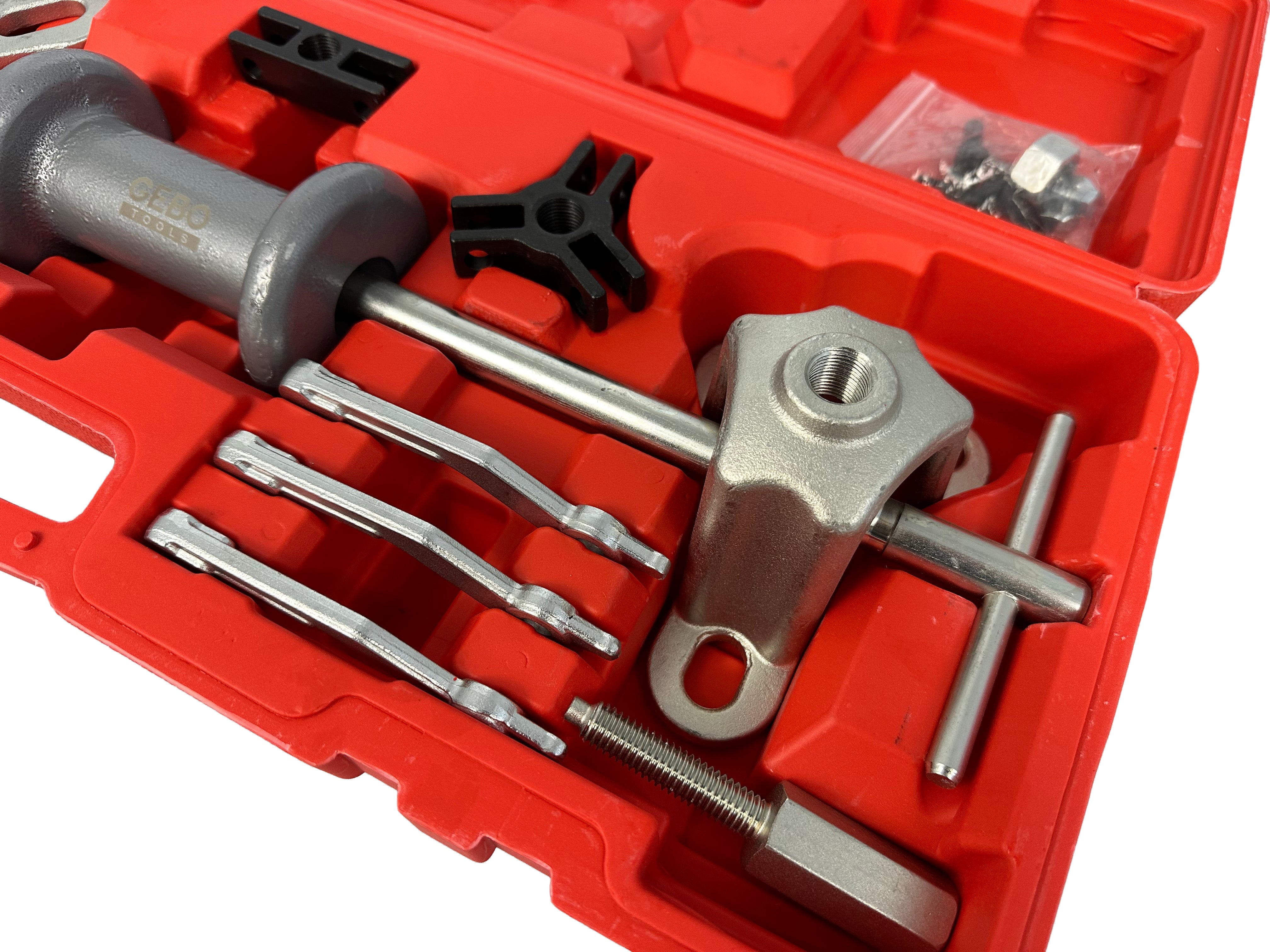 Set estrattore per mozzo con cuscinetto ruota con martello scorrevole Gebo Tools