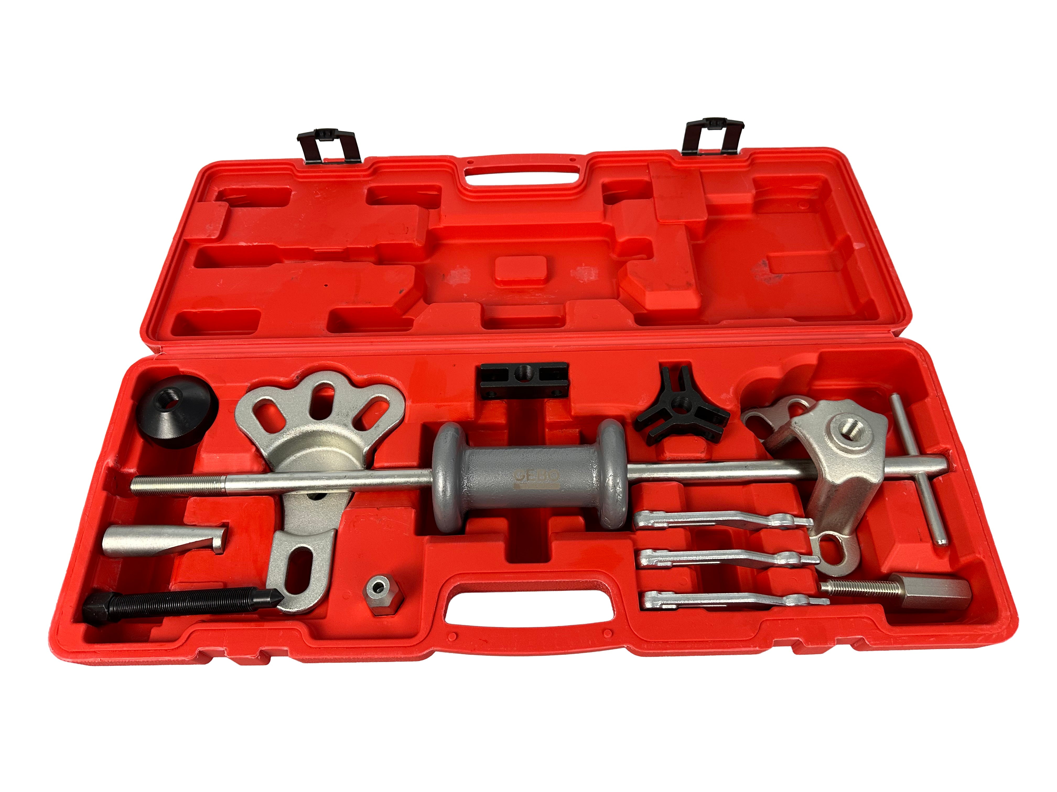 Set estrattore per mozzo con cuscinetto ruota con martello scorrevole Gebo Tools