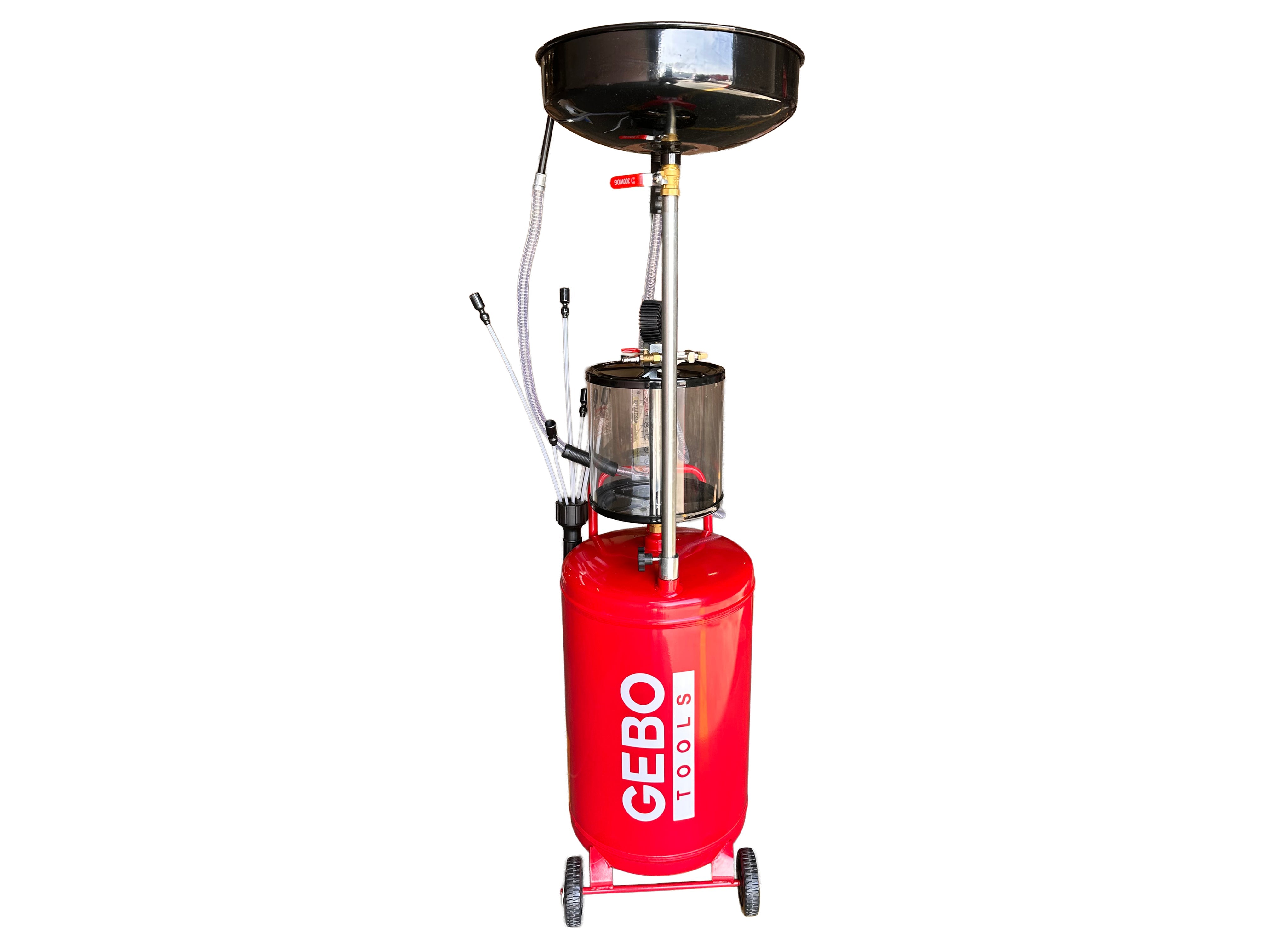 Aspiratore olio esausto 80 litri recuperatore per cambio olio motore, Gebo Tools
