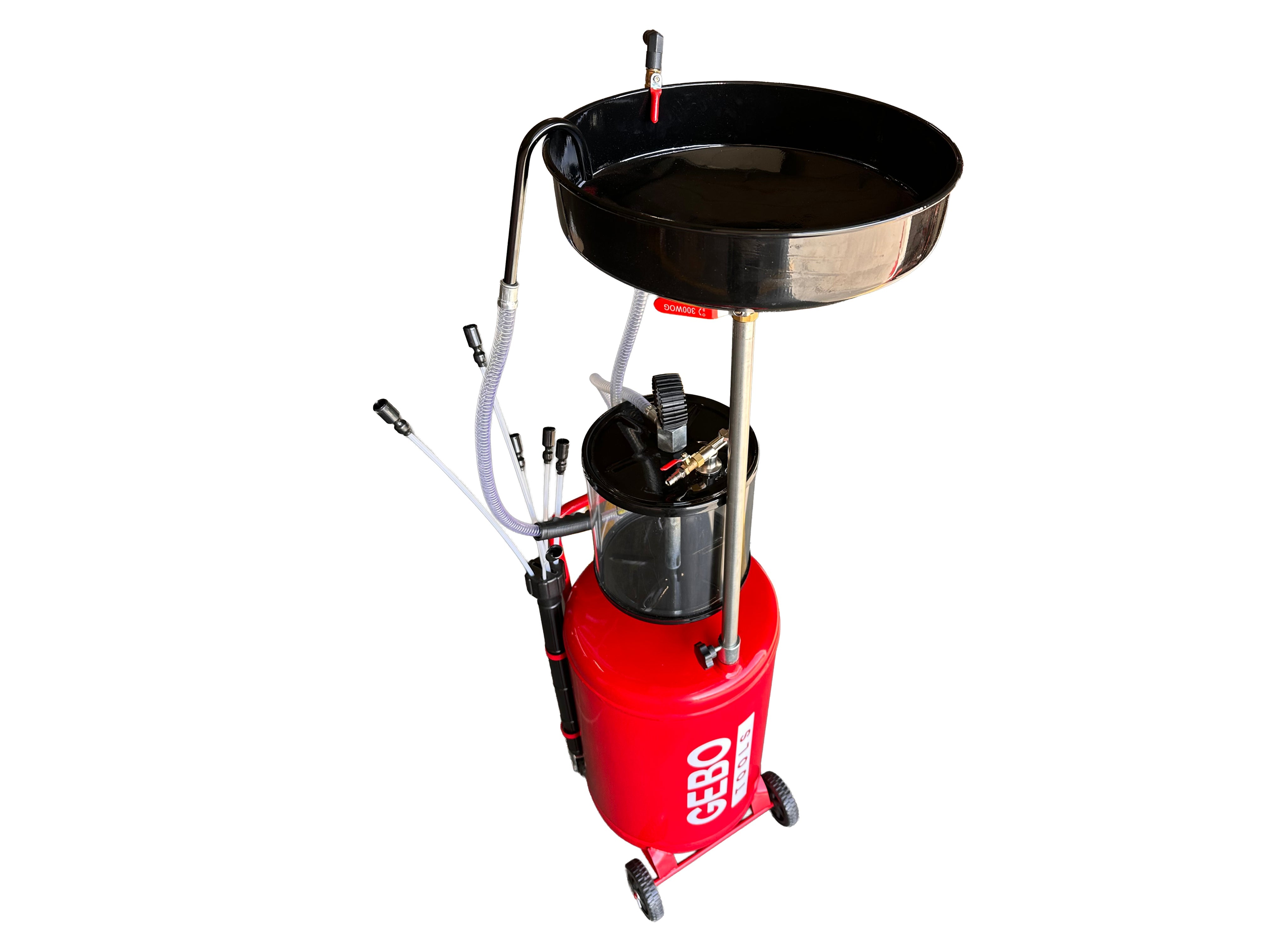 Aspiratore olio esausto 80 litri recuperatore per cambio olio motore, Gebo Tools