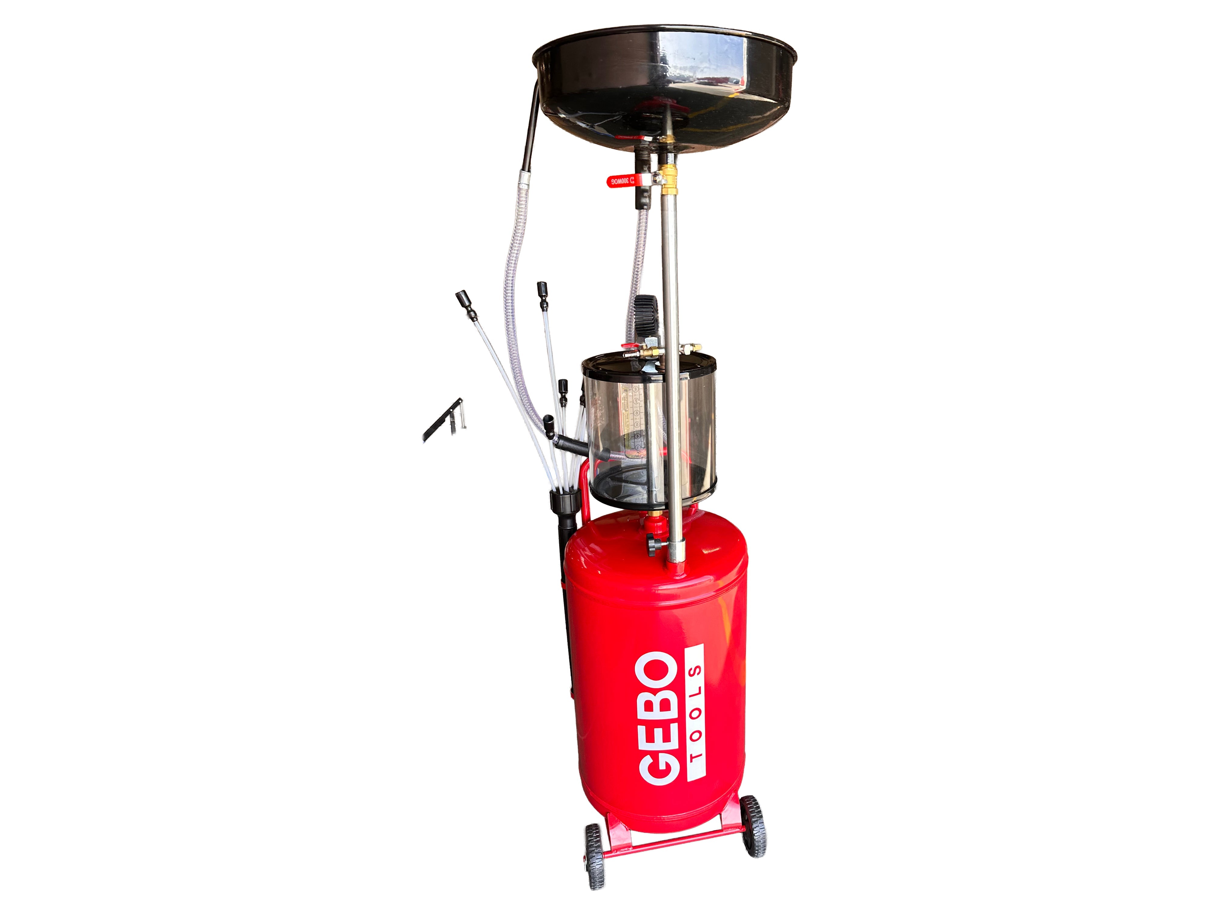 Aspiratore olio esausto 80 litri recuperatore per cambio olio motore, Gebo Tools