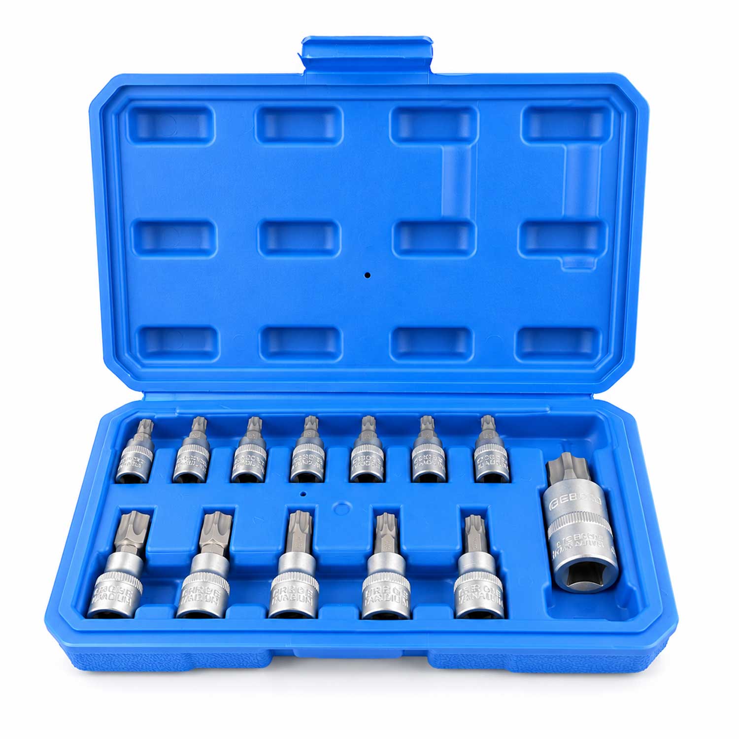 Set-kit inserti Torx ,profilo TS, TS8-TS60 ,12 pezzi Gebo Tools