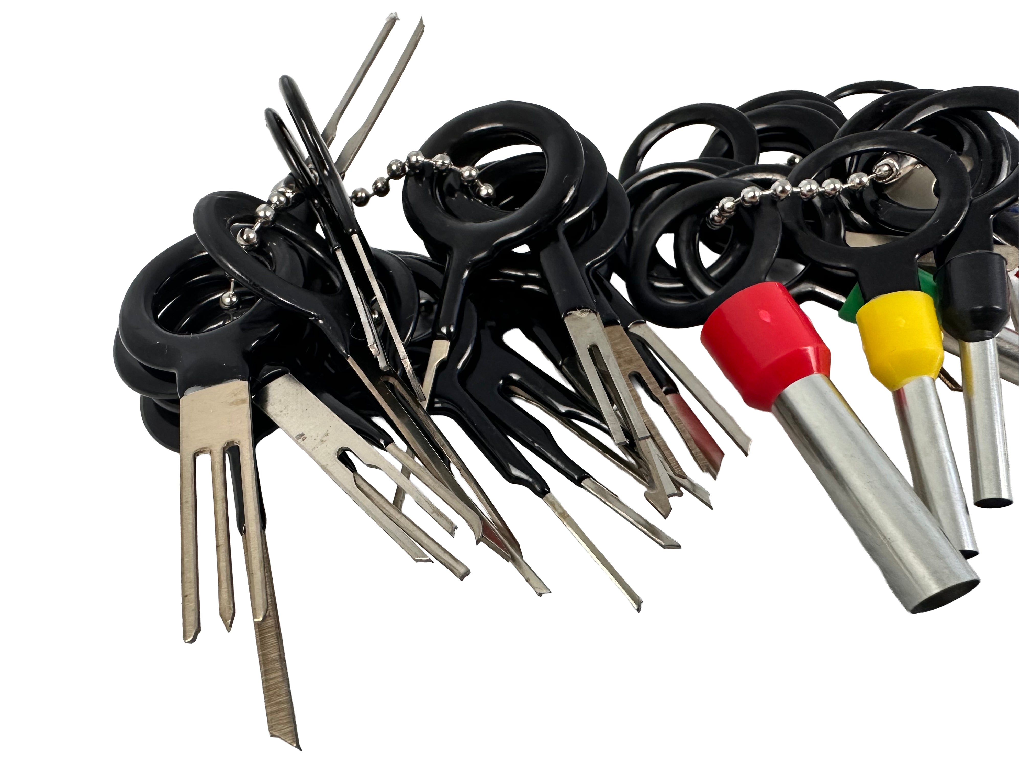 Strumenti di rimozione terminale, connettore per auto elettrico, PIN estrattore, riparazione strumenti chiave set, per connettori crimpare per cablaggio elettrico auto per riparazione auto, 38 pezzi Gebo Tools