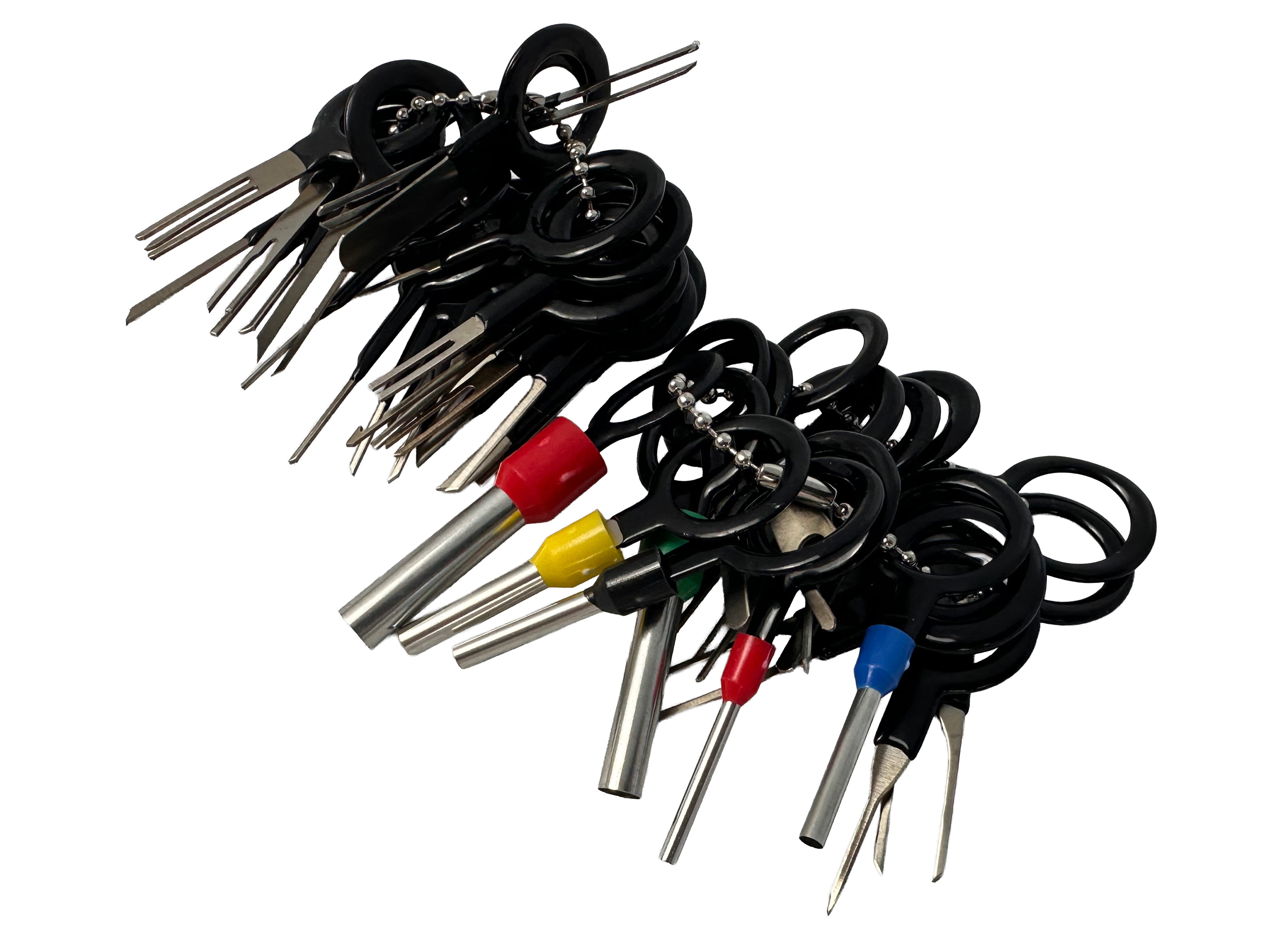 Strumenti di rimozione terminale, connettore per auto elettrico, PIN estrattore, riparazione strumenti chiave set, per connettori crimpare per cablaggio elettrico auto per riparazione auto, 38 pezzi Gebo Tools