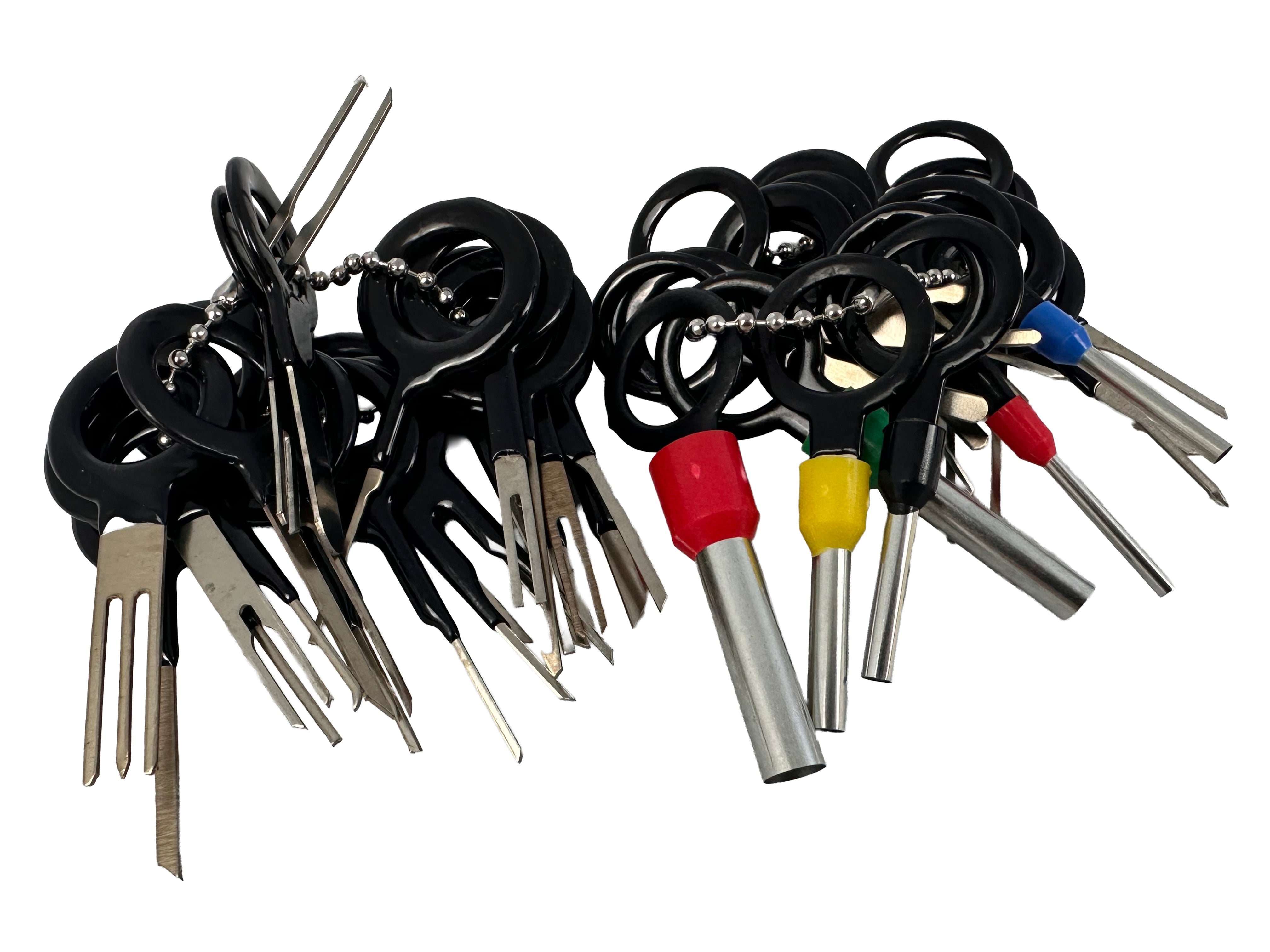 Strumenti di rimozione terminale, connettore per auto elettrico, PIN estrattore, riparazione strumenti chiave set, per connettori crimpare per cablaggio elettrico auto per riparazione auto, 38 pezzi Gebo Tools