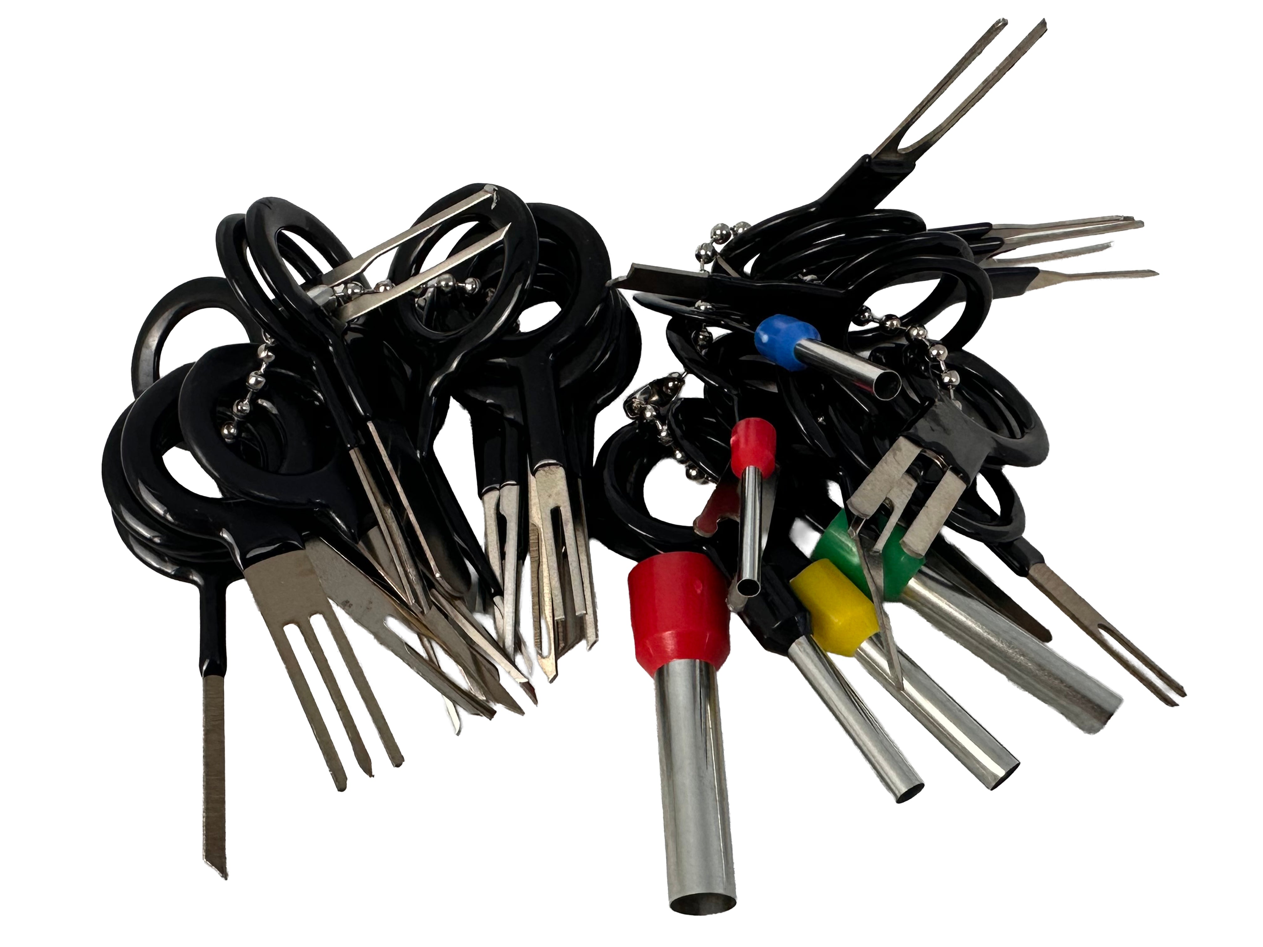 Strumenti di rimozione terminale, connettore per auto elettrico, PIN estrattore, riparazione strumenti chiave set, per connettori crimpare per cablaggio elettrico auto per riparazione auto, 38 pezzi Gebo Tools