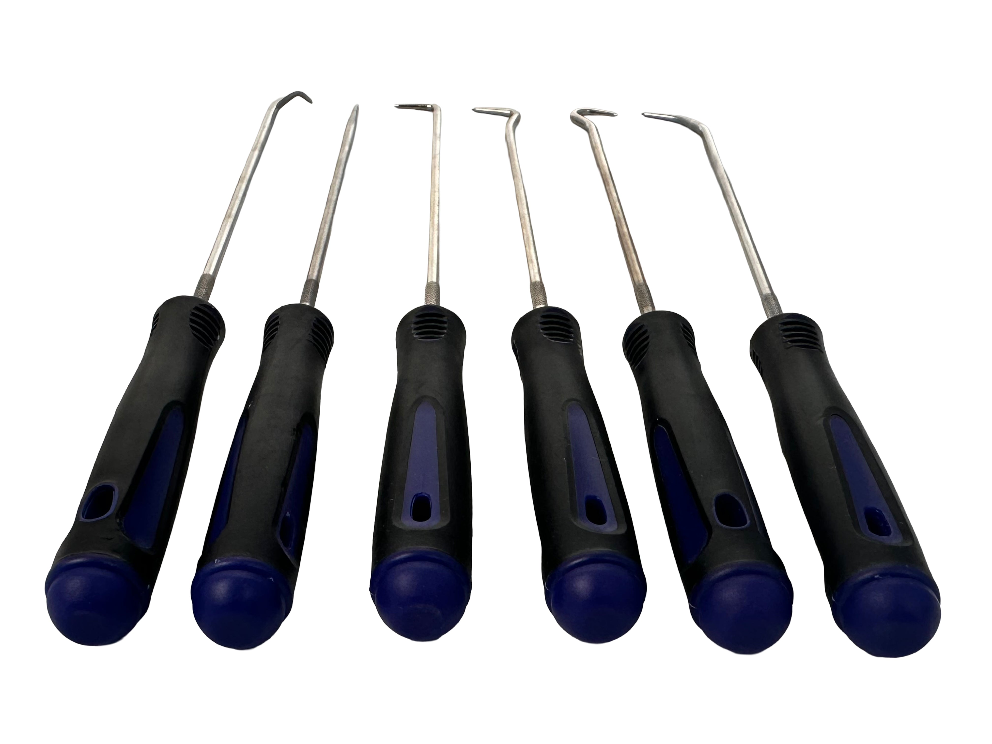 Set di 6 ganci di precisione extra lunghi, per la rimozione di tubi e guarnizioni, strumenti di manutenzione auto ed elettronica, Gebo Tools