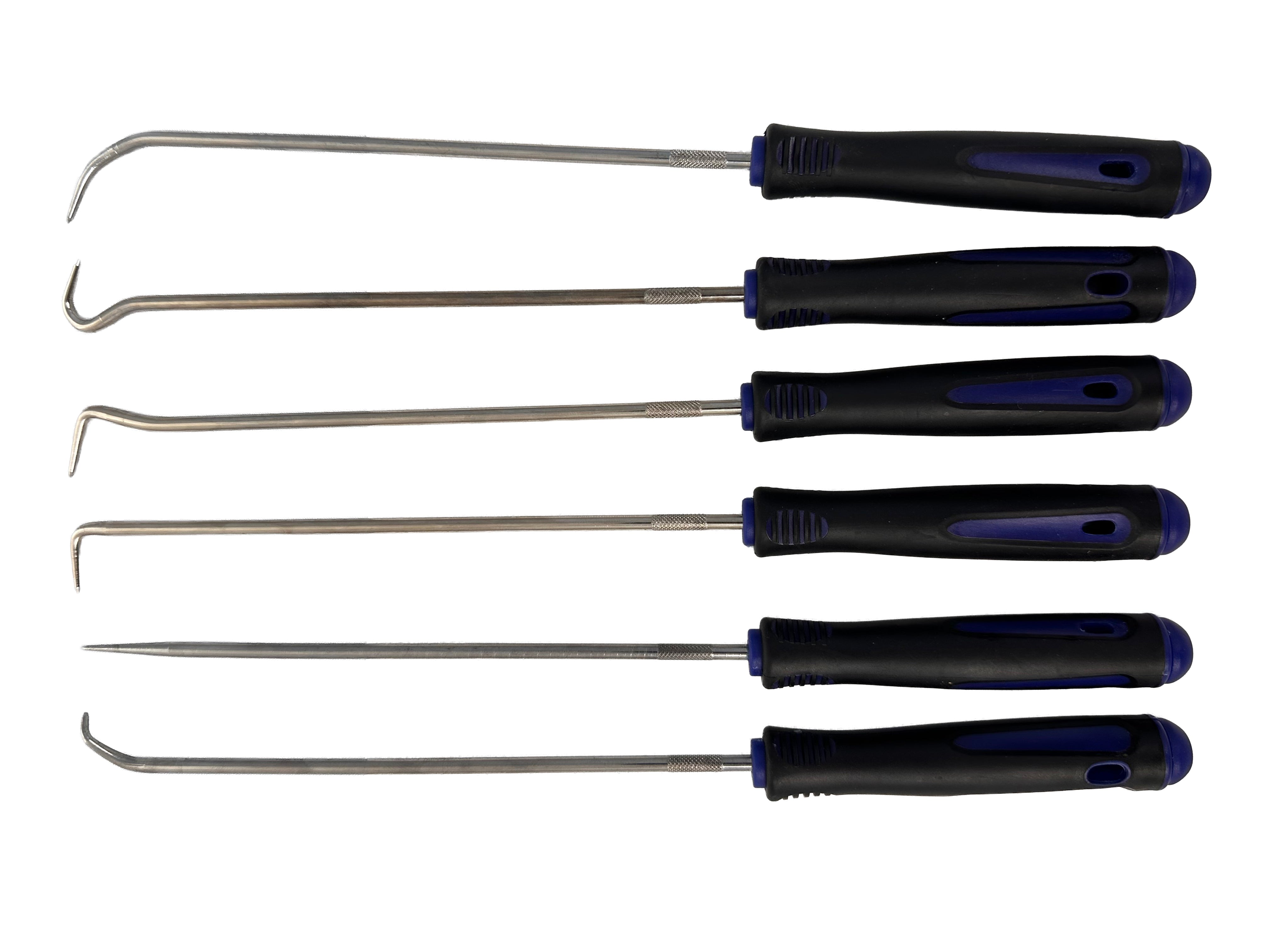 Set di 6 ganci di precisione extra lunghi, per la rimozione di tubi e guarnizioni, strumenti di manutenzione auto ed elettronica, Gebo Tools