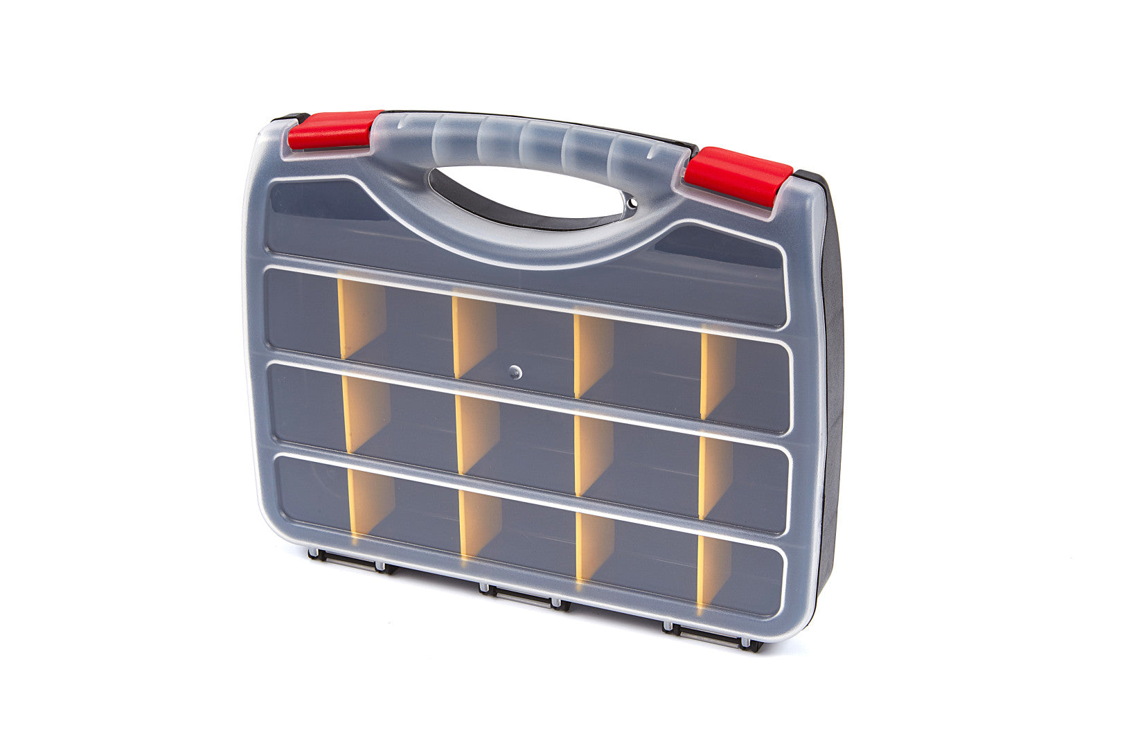 Valigetta in plastica portaminuterie,organizer portautensili, 31.5x25.5x5.5 cm con 12 scomparti fissi