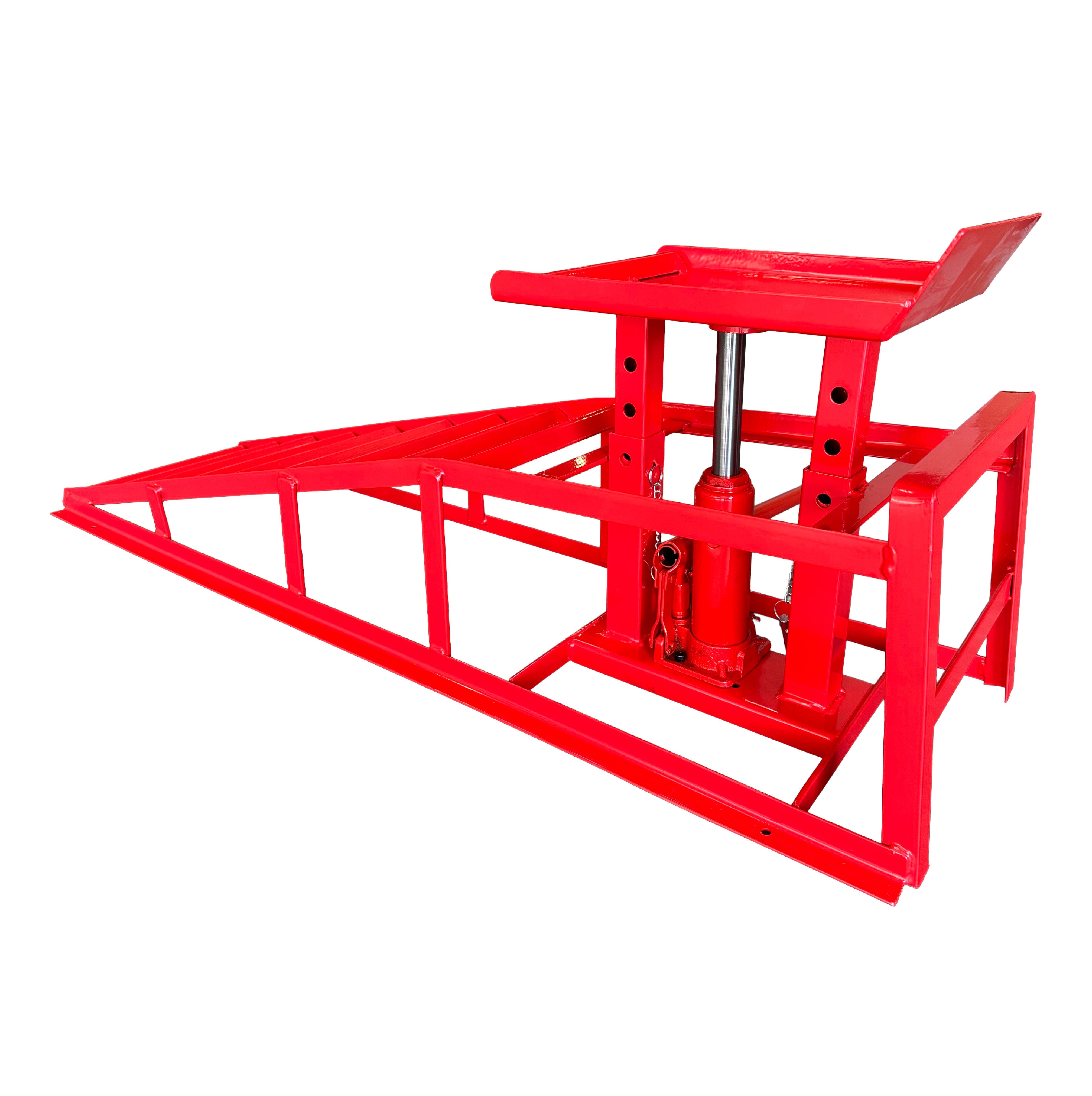 2x rampe di sollevamento con martinetto idraulico max 2000 kg 2 t altezza regolabile rampa di carico, Gebo Tools