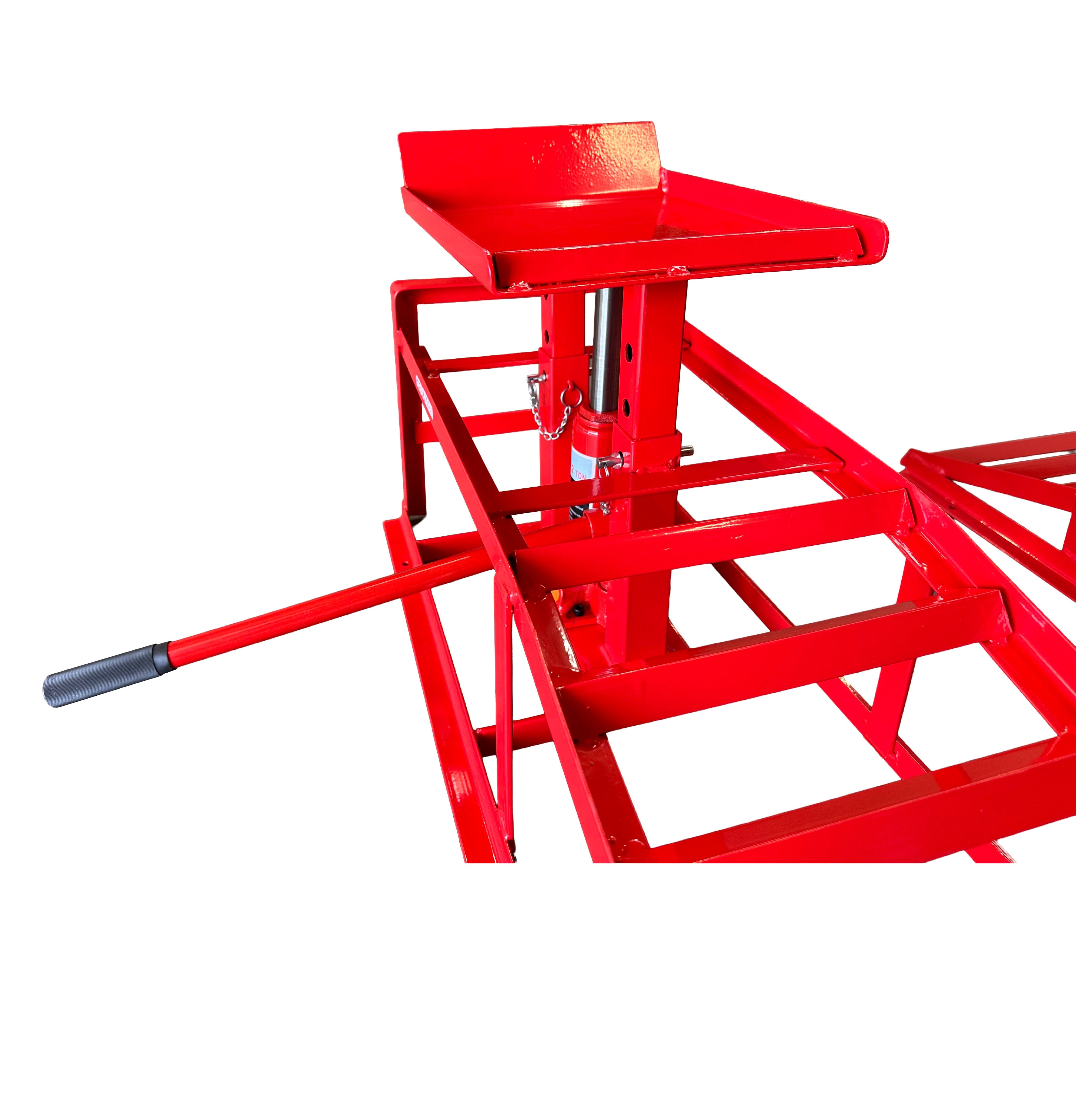 2x rampe di sollevamento con martinetto idraulico max 2000 kg 2 t altezza regolabile rampa di carico, Gebo Tools