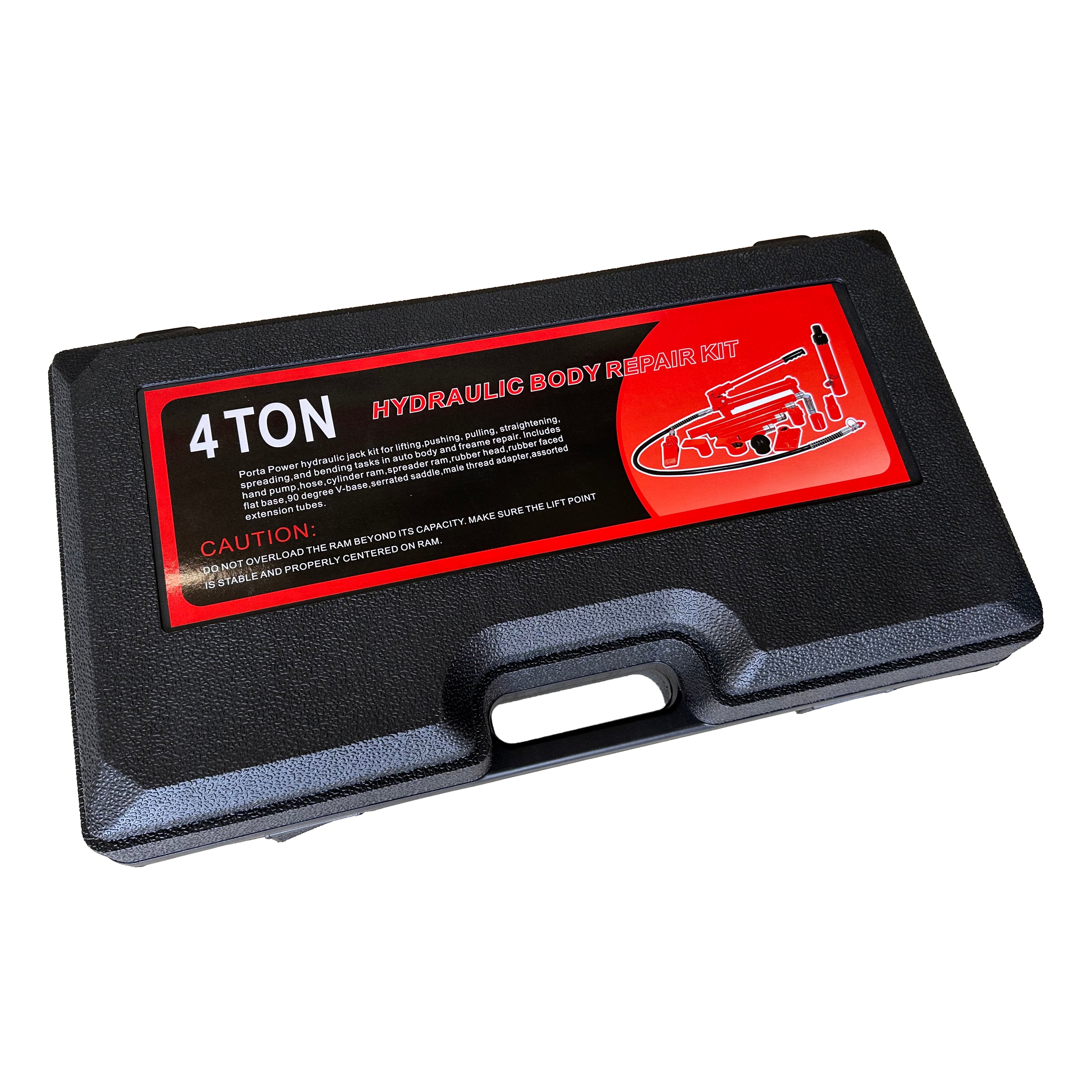 Kit per la raddrizzatura e la rimozione delle ammaccature della carrozzeria, kit per riparazione carrozzeria, idraulico, 4 t, Gebo Tools
