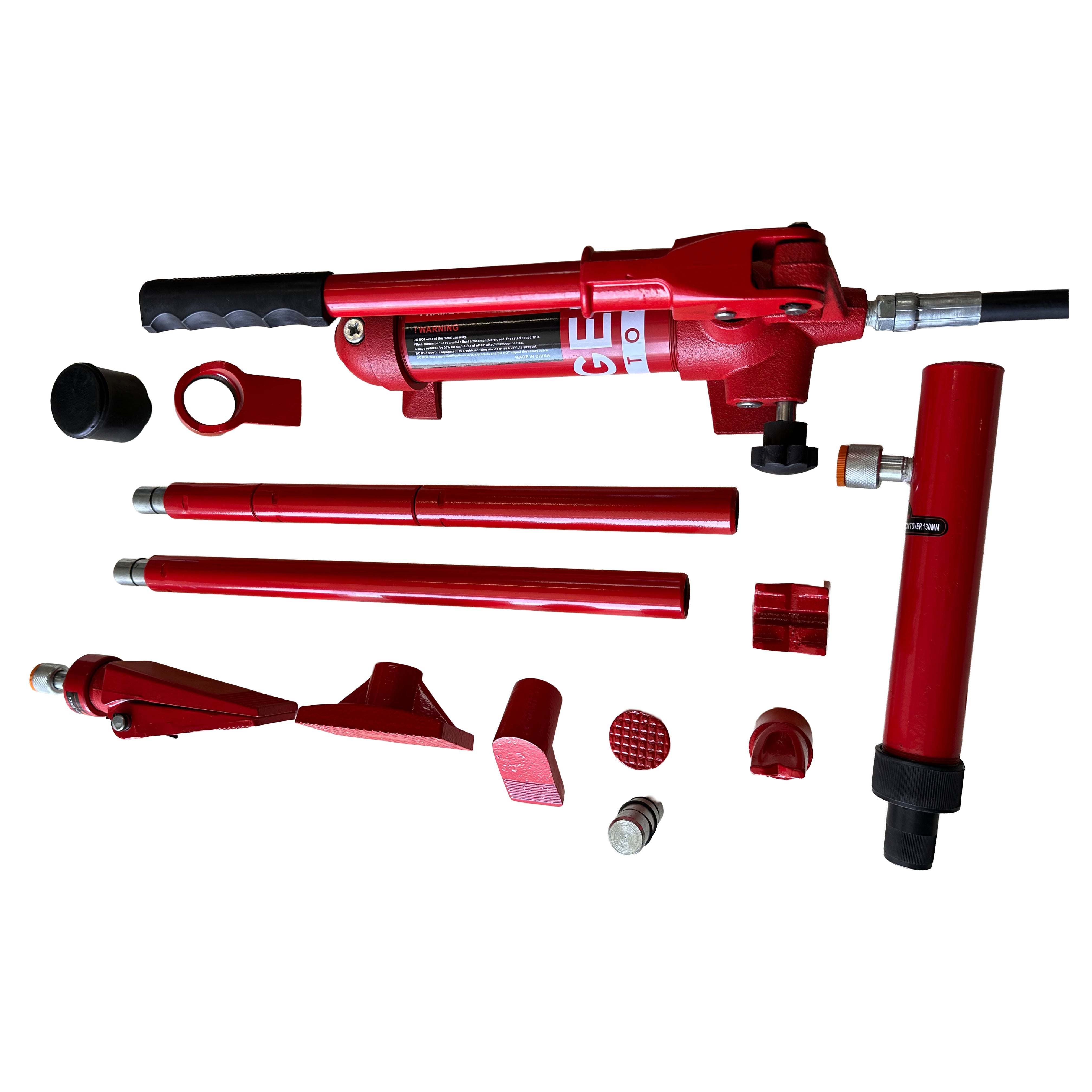 Kit per la raddrizzatura e la rimozione delle ammaccature della carrozzeria, kit per riparazione carrozzeria, idraulico, 4 t, Gebo Tools