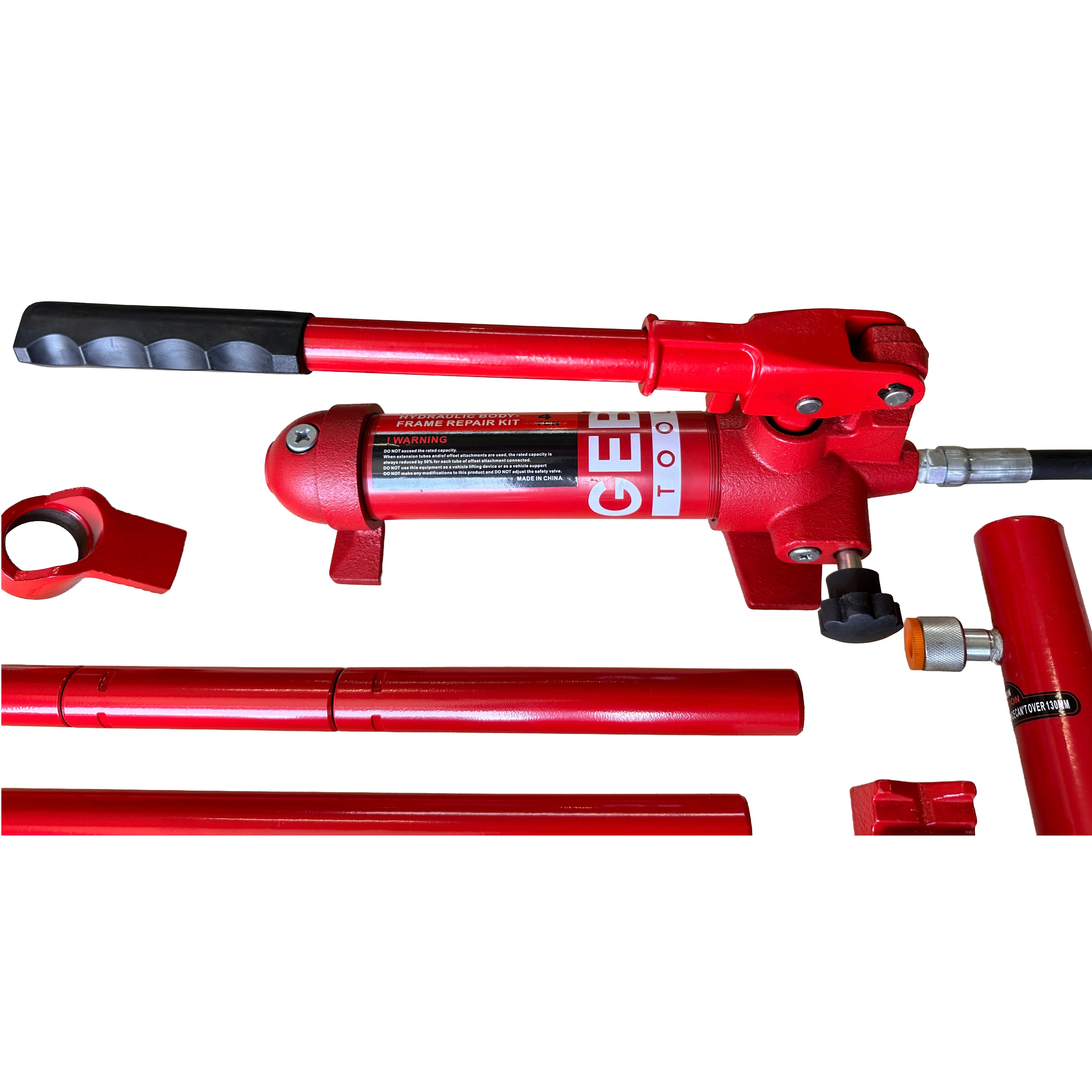 Kit per la raddrizzatura e la rimozione delle ammaccature della carrozzeria, kit per riparazione carrozzeria, idraulico, 4 t, Gebo Tools